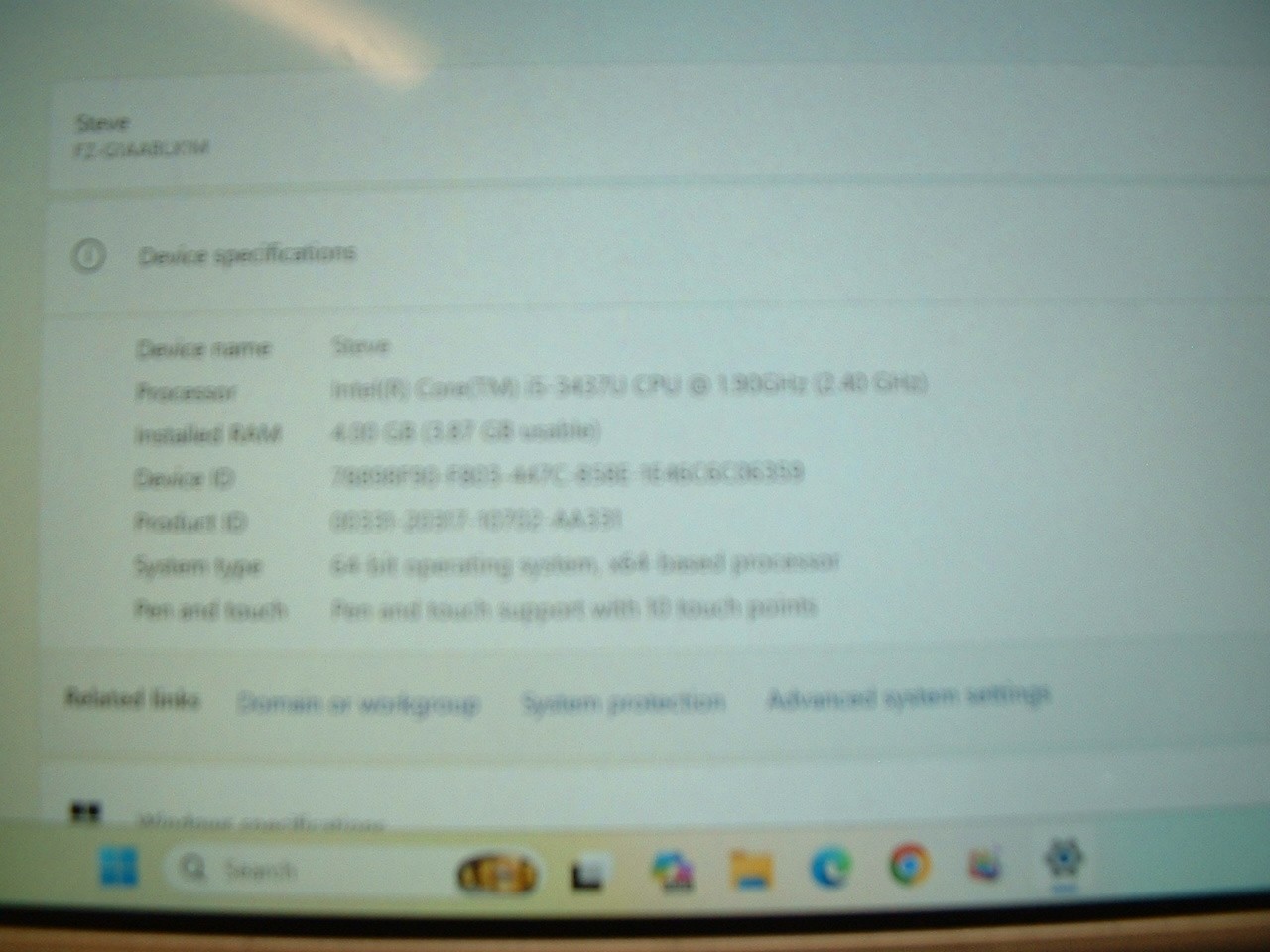 Panasonic FZ-G1 Toughpad, win 11 pro, good charger, stylus, operates well