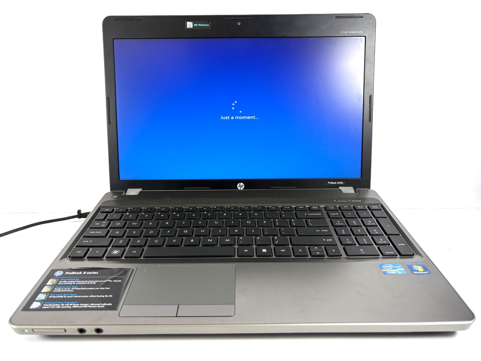 HP ProBook 4530s – 15.6″ HD, 2.2GHz i3, 4GB RAM, 500GB HDD, Windows 10