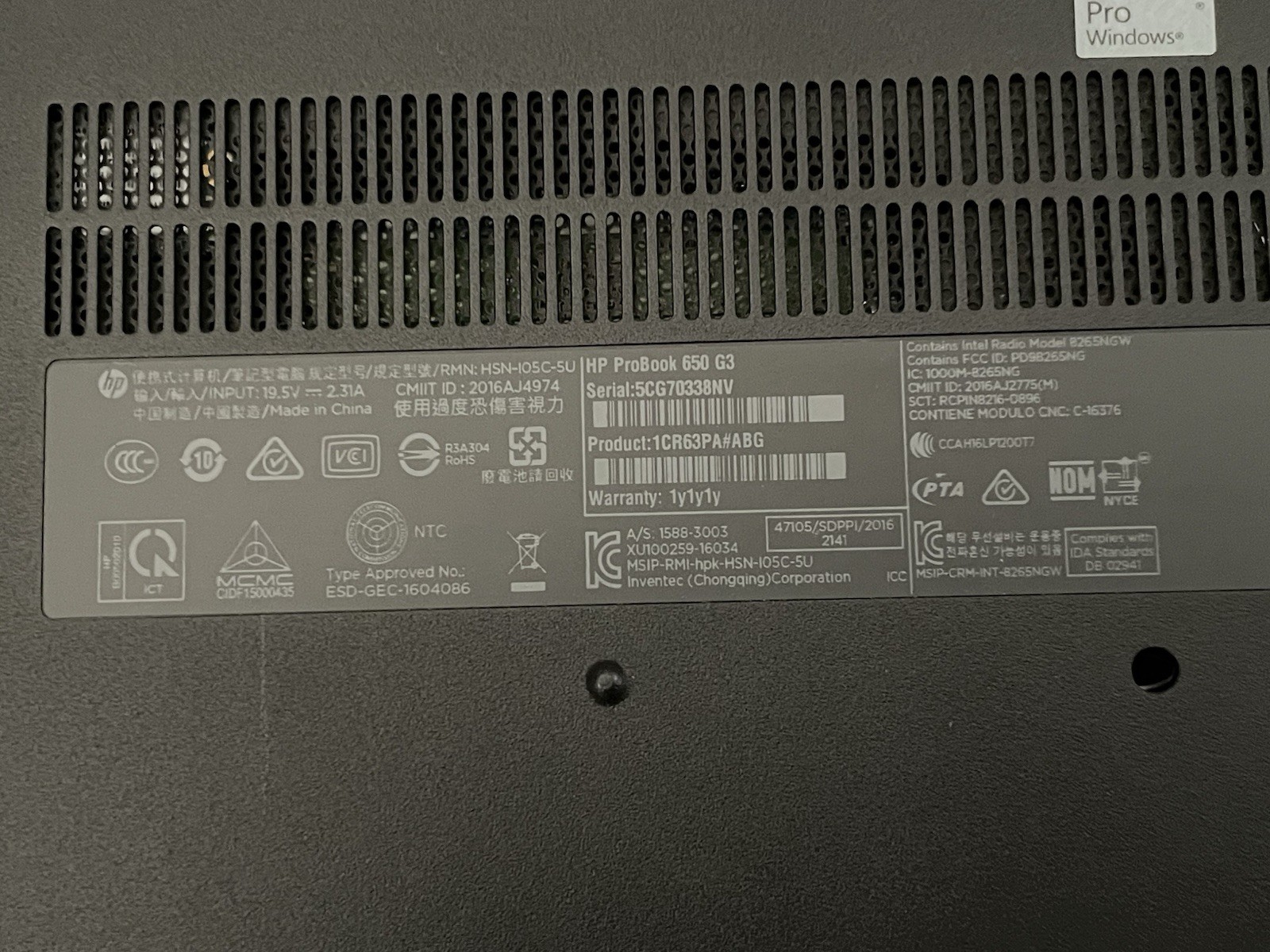 HP TPN-C125 Laptop 15.6″ i7-6500U @2.5GHZ 8GB RAM | 1TB HDD WINDOWS 11 ACTIVATED
