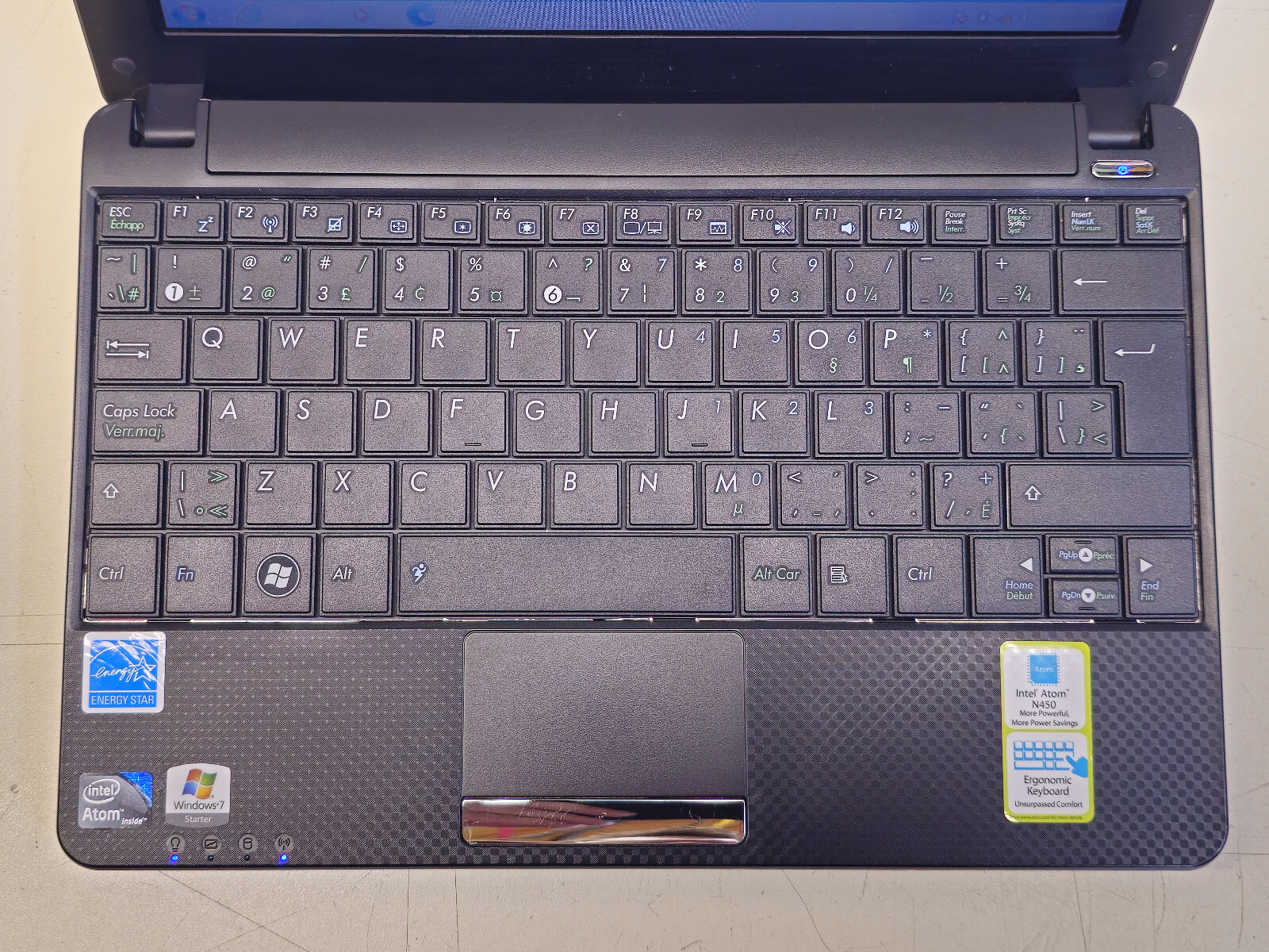 Asus EeePC 1001PX 10.1″ Atom N450 + 2GB + 250GB Windows 7 Starter TESTED