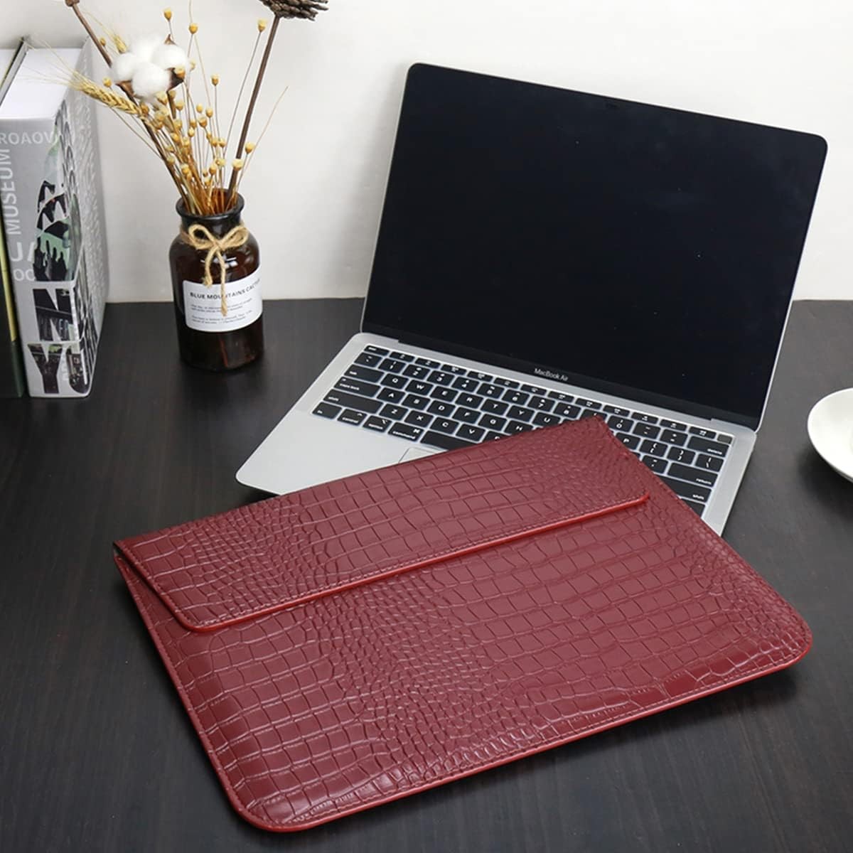 PU Leather Flap Style Case Bag Laptop Sleeve for MacBook Neo 13 A3404 Air 13.6 i