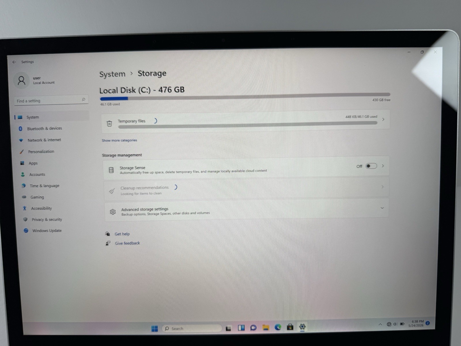 Microsoft Surface Laptop 5 13.5” 1950 Intel Core i7-1265U 16GB RAM 512GB NVME