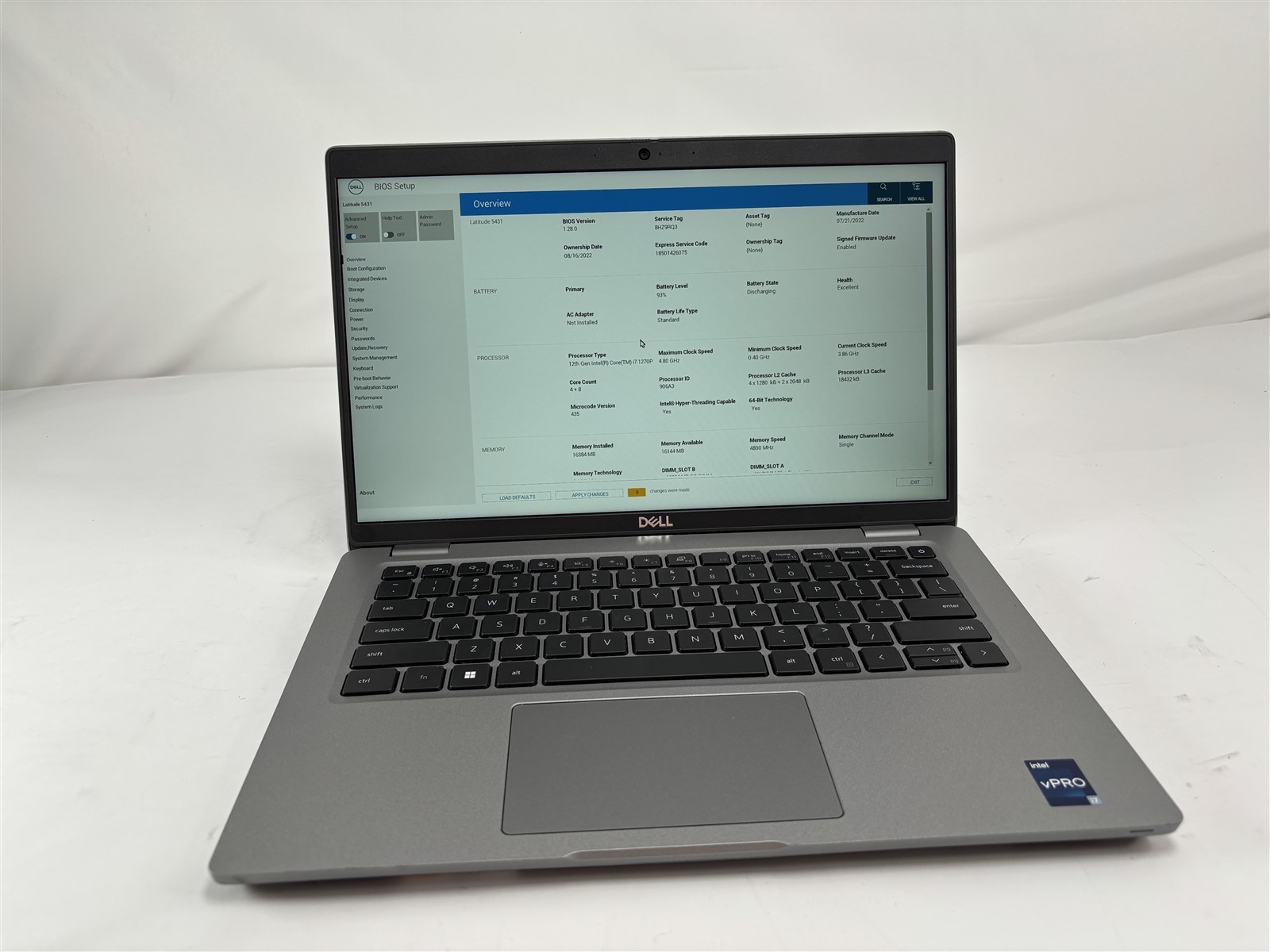 Dell Latitude 5431 14″ FHD i7-1270P 256GB SSD 16GB RAM Lightweight Laptop