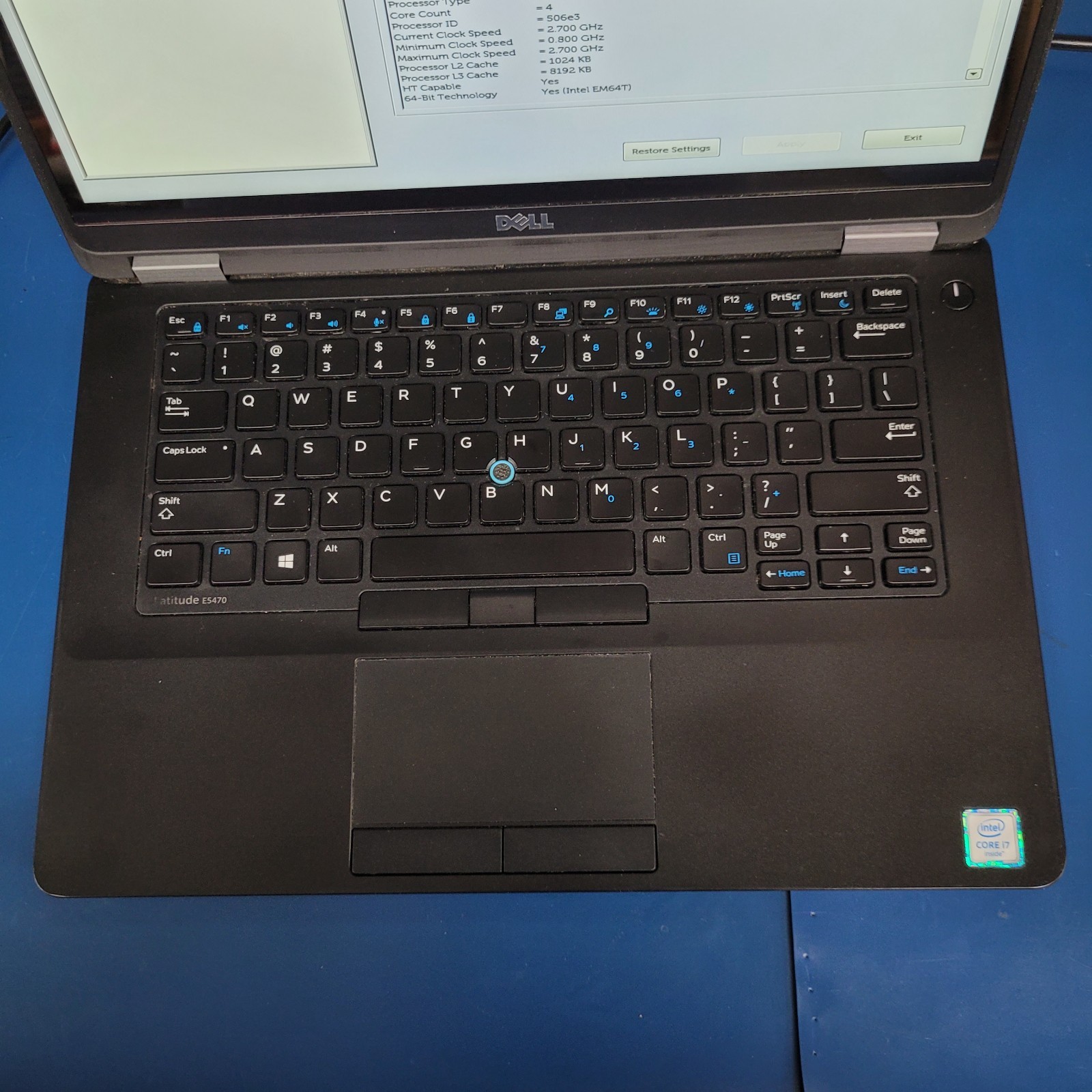 Dell Latitude E5470/Intel i7-6820U /4 GB RAM /120 GB SSD /Windows 11 + Chrger
