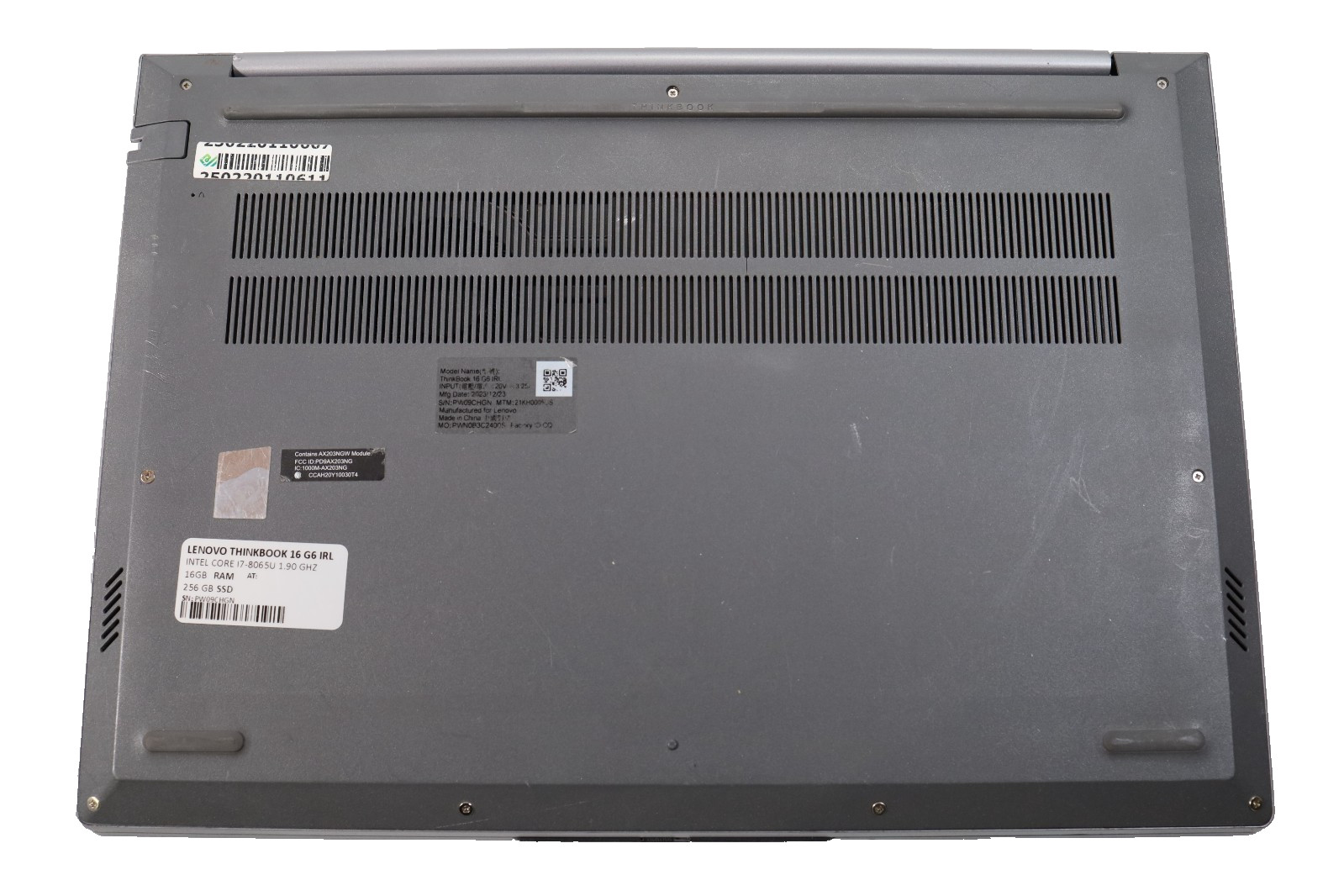 Lenovo THINKBOOK 16 G6 IRL 15.9″ Intel i5-1335U 16GB DDR5 256GB SSD No COA OS