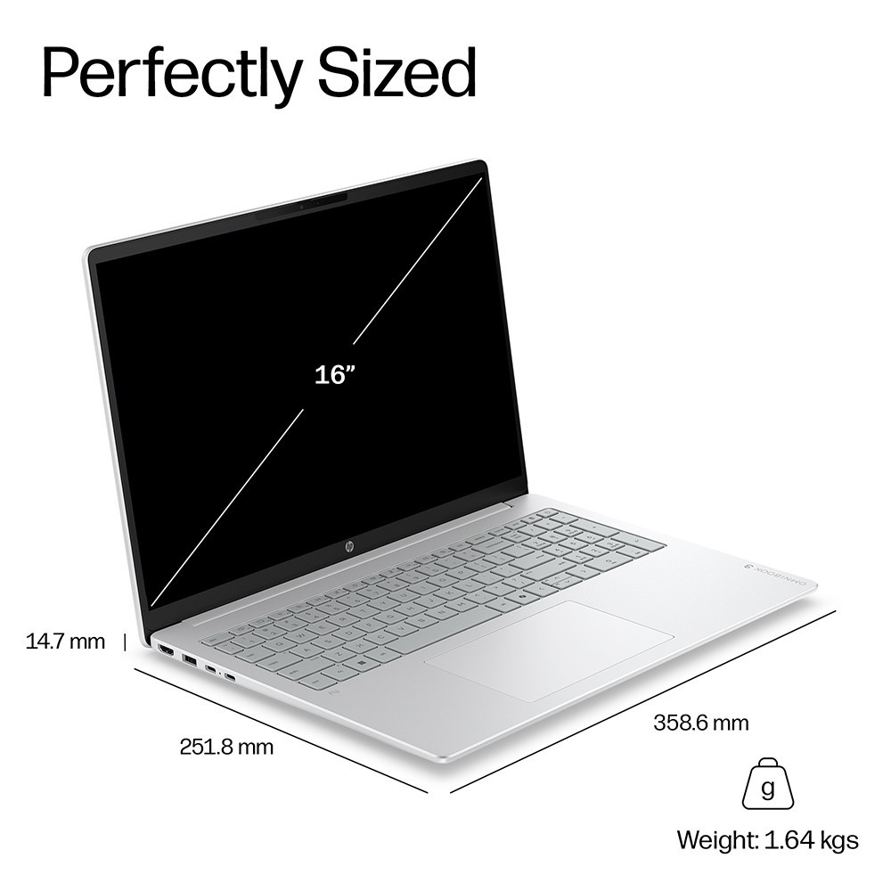 HP OmniBook 3 16″ Laptop AI Intel Core Ultra 7 255U 16GB 512GB SSD