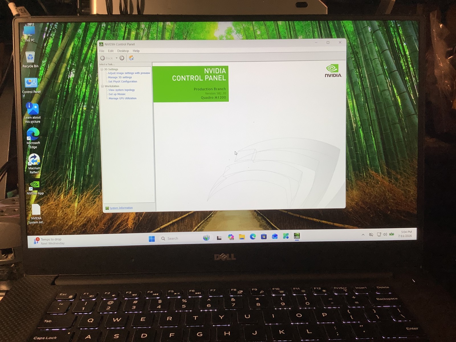 Dell Precision 5520 Nvidia M1200, i7-7820HQ, 16GB – 256GB + 500 Windows 11 Pro