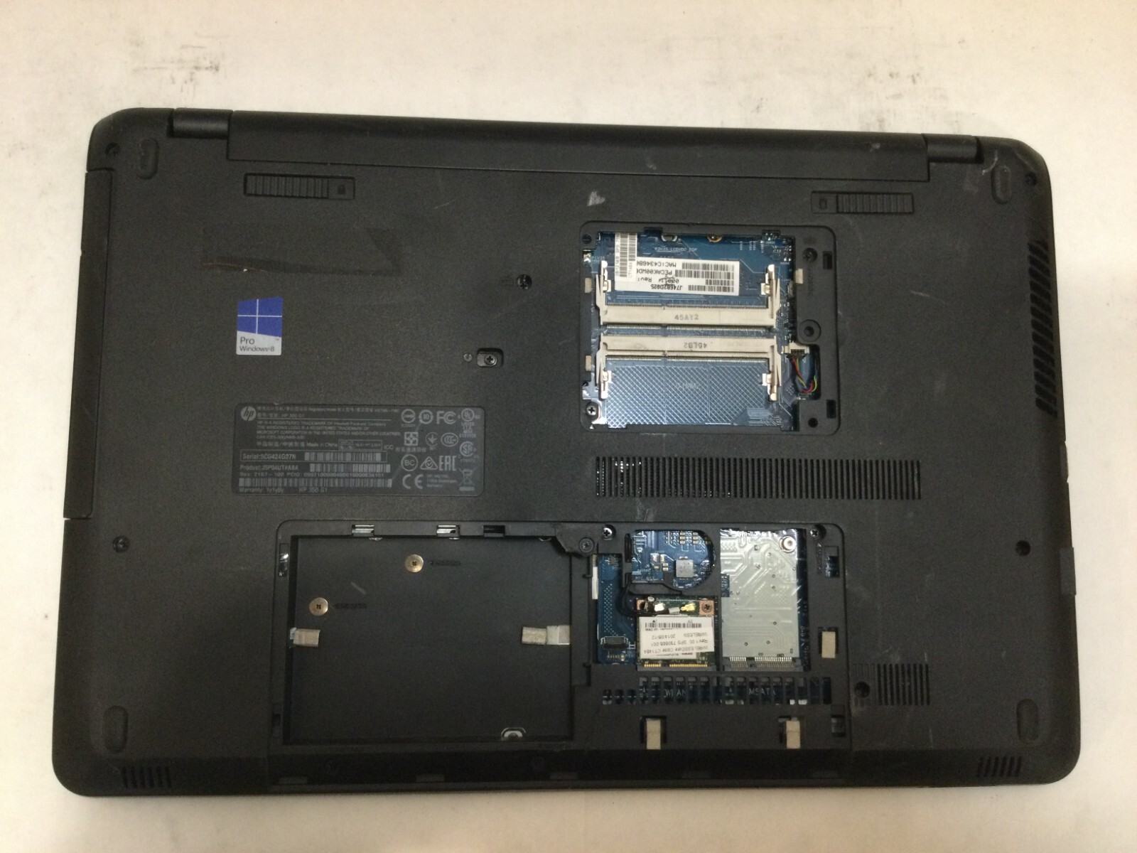 HP Probook 350 G1 15.6″ / Intel Core i5-4200U / (POWERS ON/NO BOOT!) MR