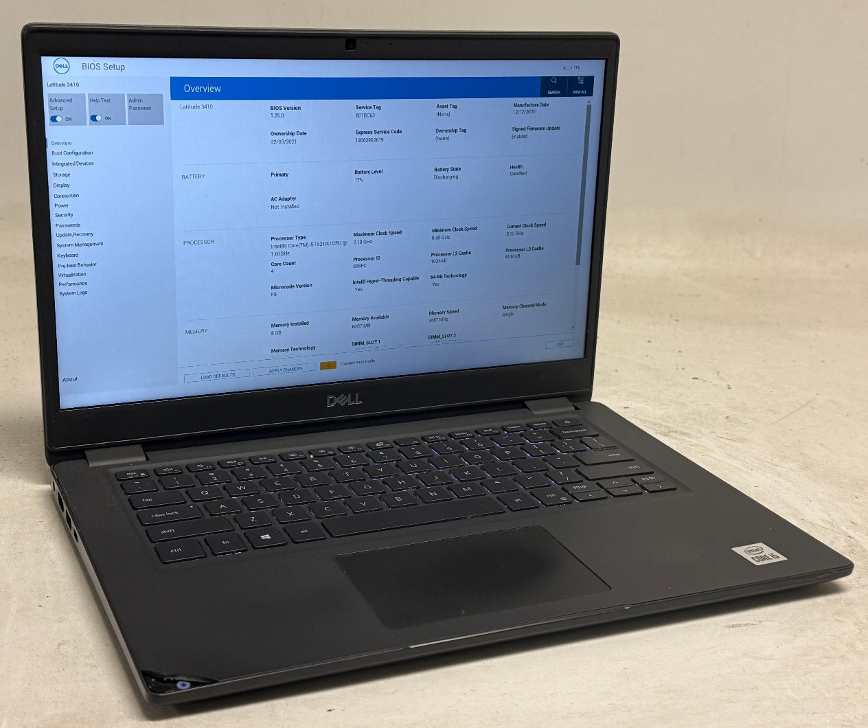 Dell Latitude 3410 14″ (i5-10210u 1.60GHz – 8GB RAM – 256GB SSD – Win11Home)