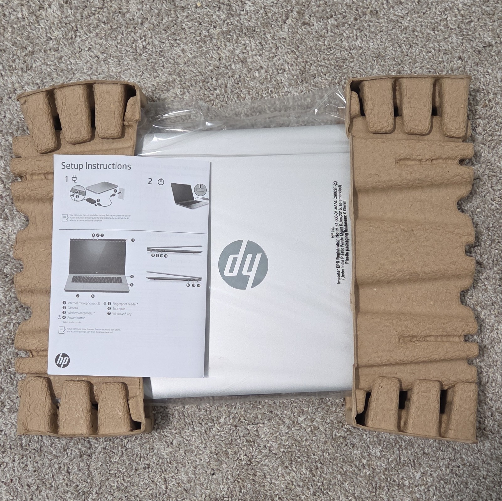 New HP 17-cp3005dx 17.3″ Laptop Ryzen 5 7430U 8GB RAM 512GB SSD Silver
