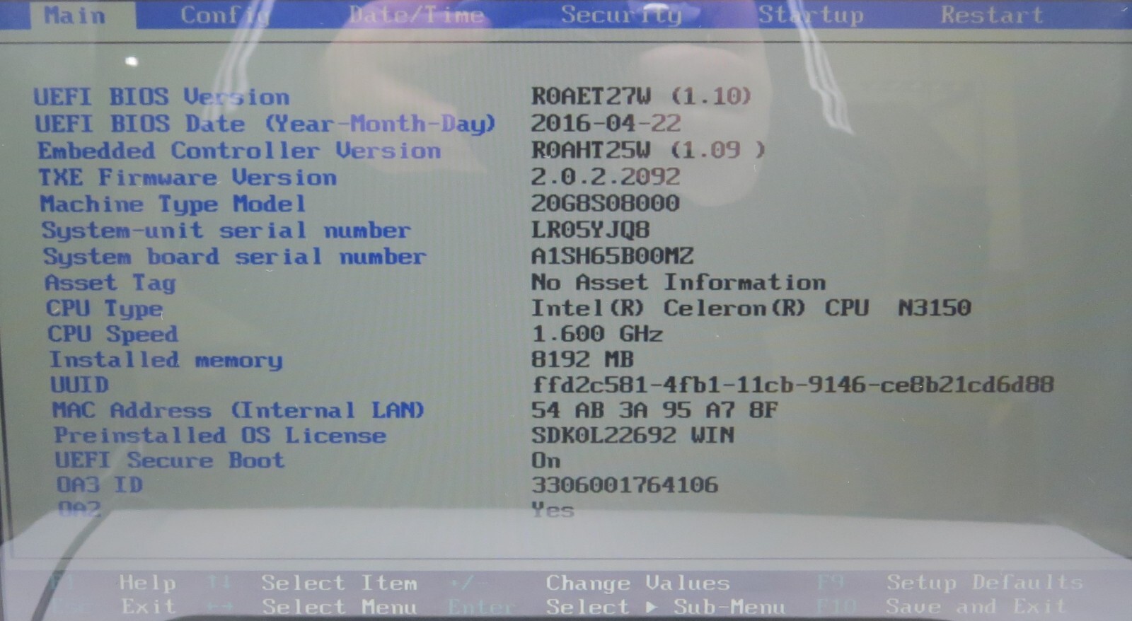 Lenovo Yoga 11e | Celeron N3150 | 8GB RAM | No HDD/OS/AC | REPAIR