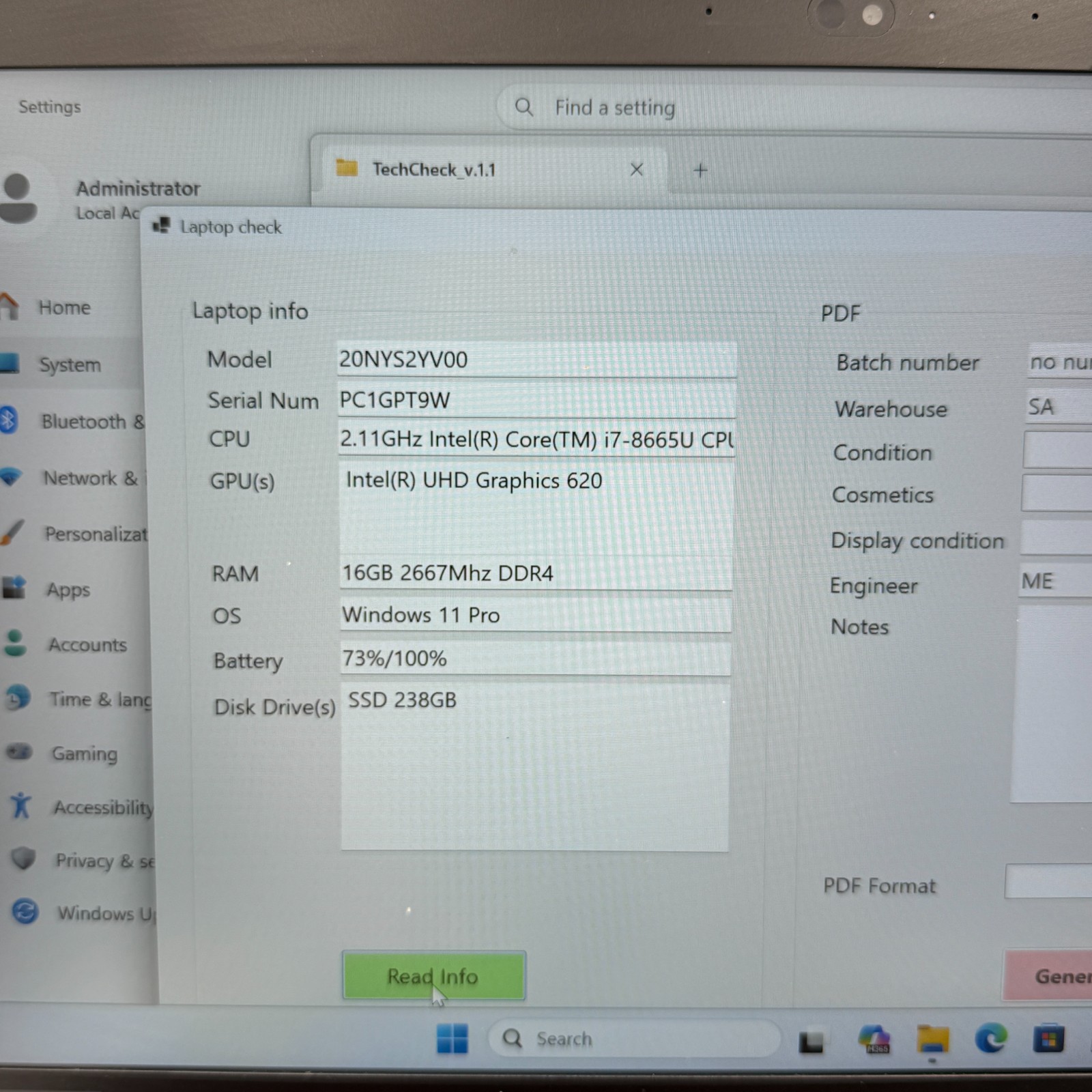 Lenovo ThinkPad T490s i7-8665U 16GB 256GB SSD Win11Pr Fingerprint LTE LaptopREAD