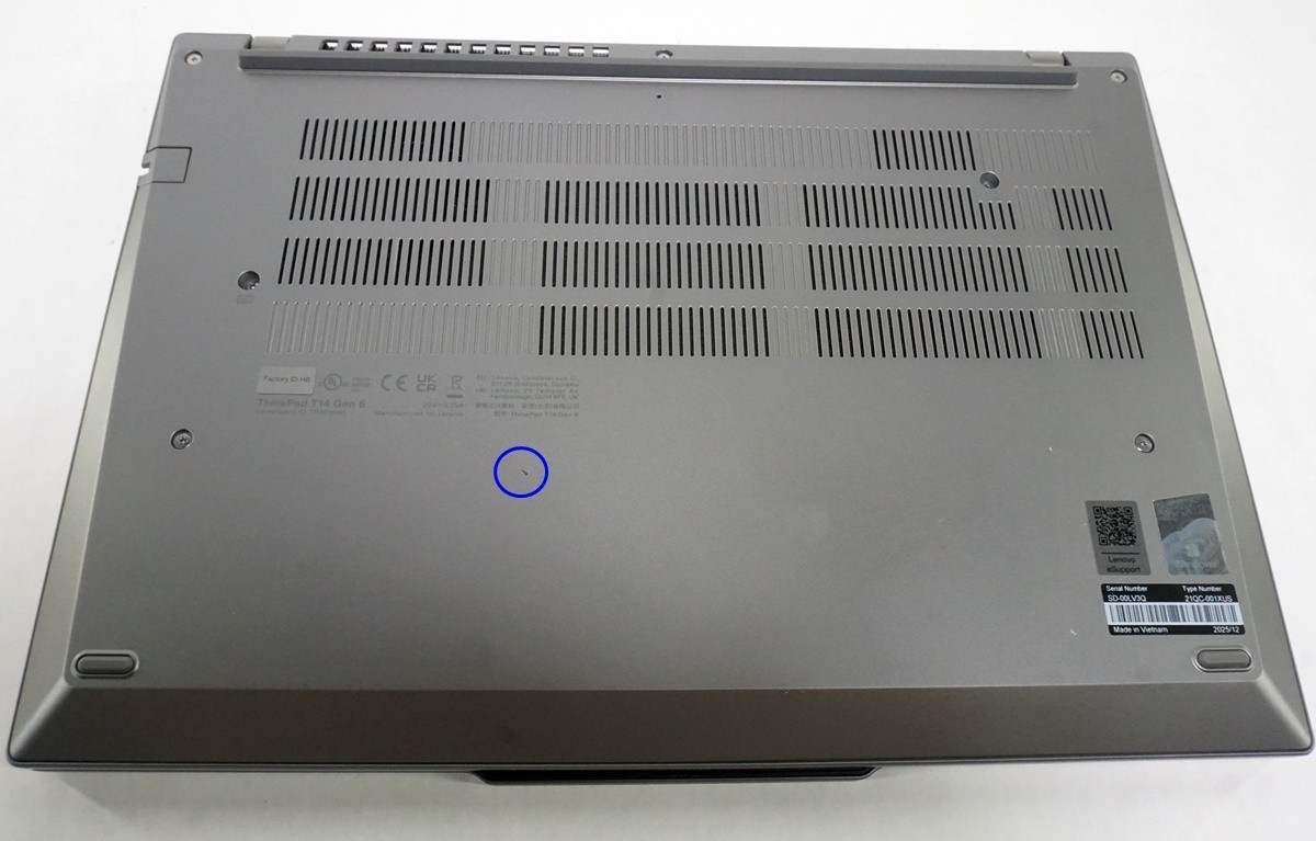 Lenovo ThinkPad T14 Gen 6 14″ FHD+ Core Ultra 5 225U 1.5GHz 16GB RAM 256GB SSD