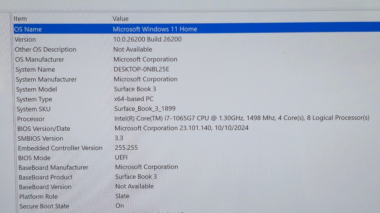 Surface Book 3 15″ (1899) i7-1065G7 32GB RAM 1TB SSD GTX 1660 GPU 6GB GDDR6