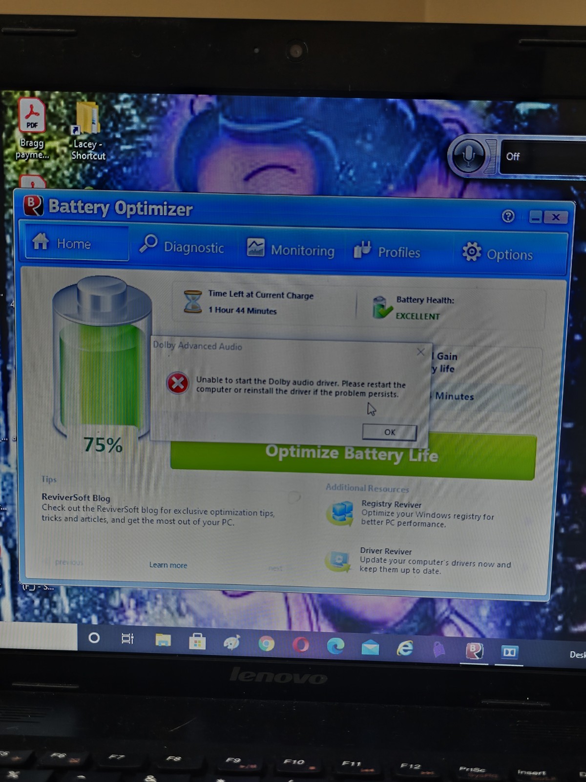 Lenovo IdeaPad N580 15.6″ Laptop Intel 2012 OEM Charger 75% Battery Health