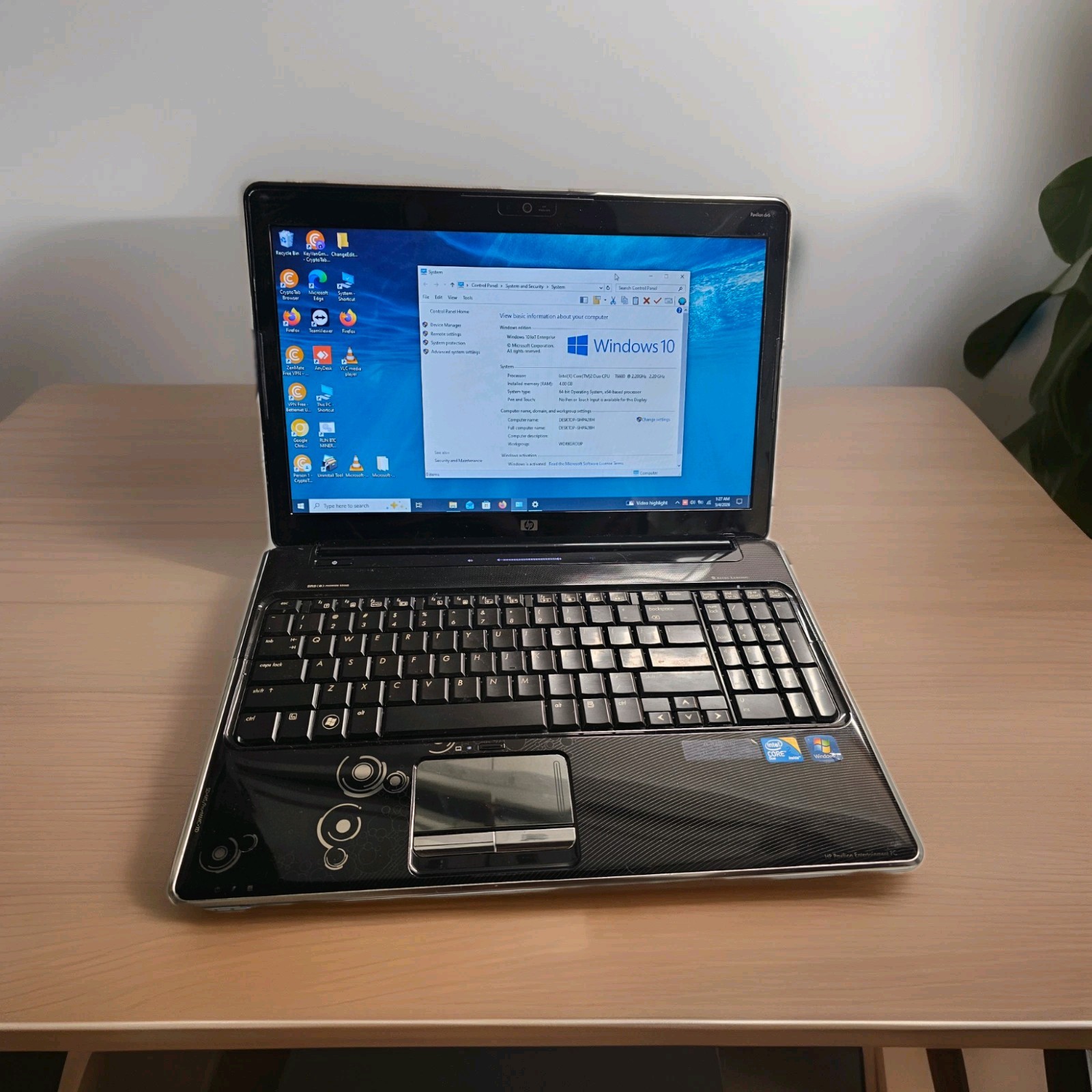 HP Pavilion Entertainment PC Laptop HP DV6-1355DX 500GB HD Windows 10 Enterprise