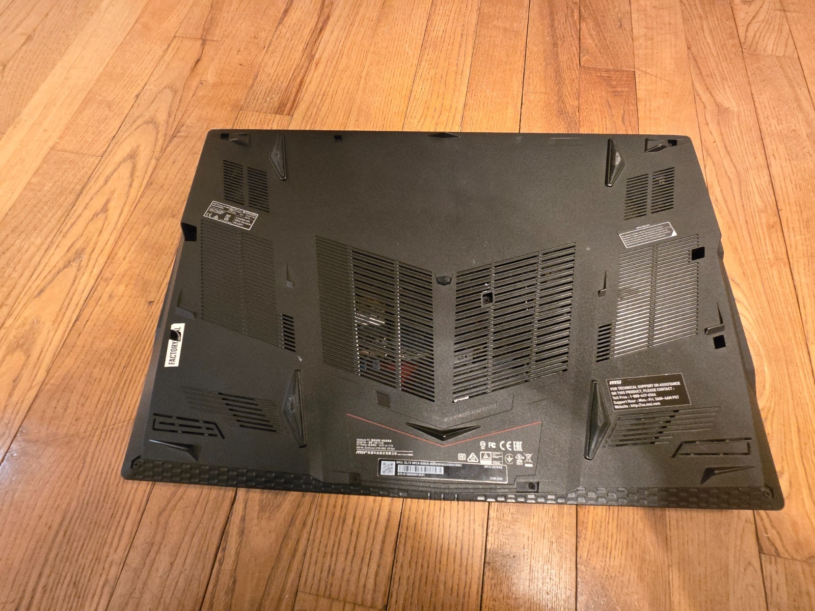 MSI GL73 9RCX 30 17.3″ Gaming Laptop, GTX 1050 Ti, 8 GB RAM, 256 GB SSD