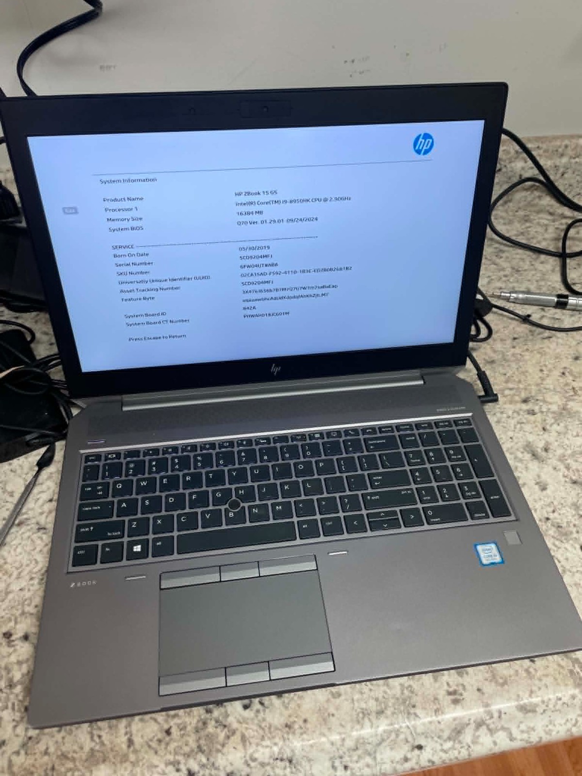 HP ZBook 15 G5 Laptop i9-8950HK 16GB RAM P2000 No HDD/OS – Powers Posts Special