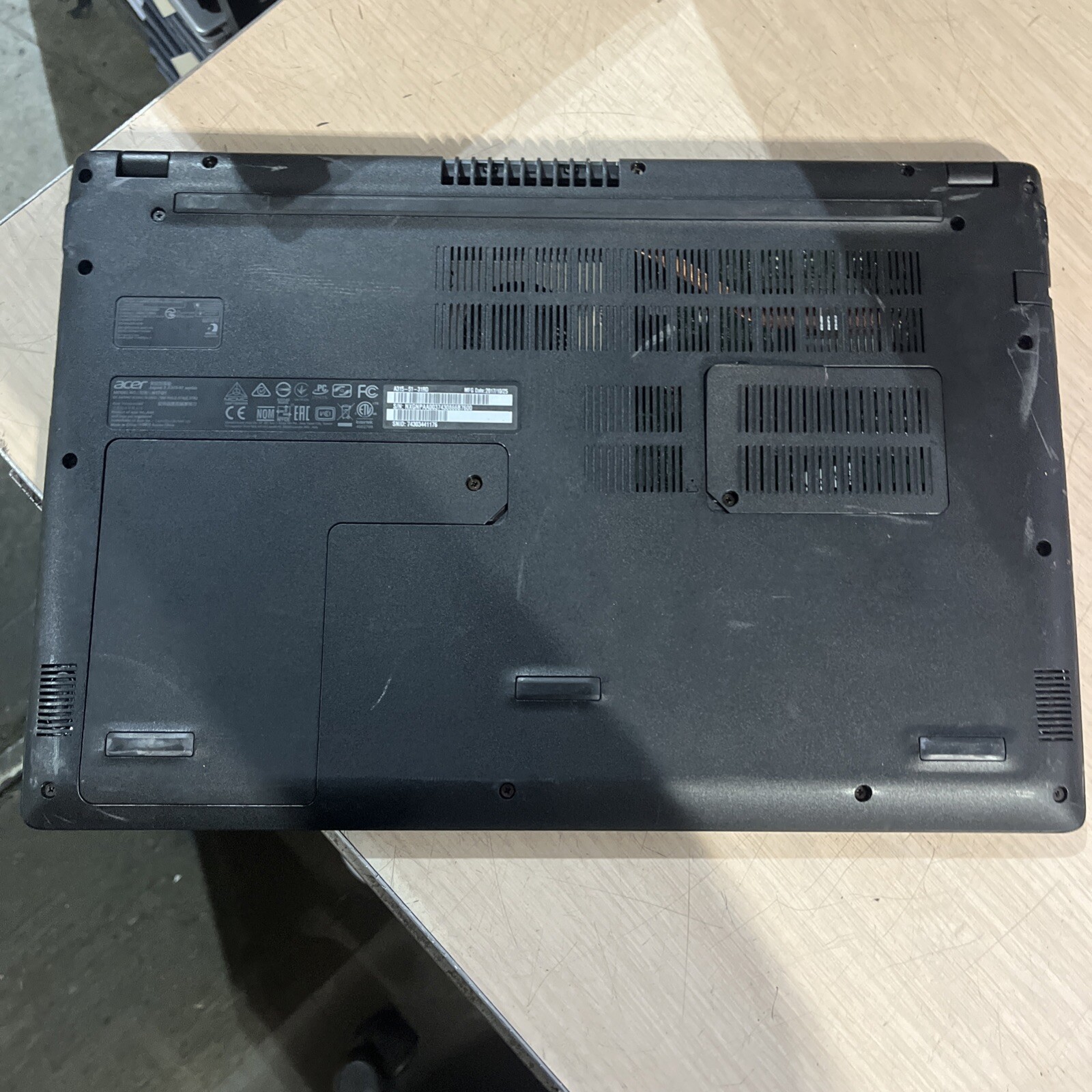 ACER ASPIRE 3 A315-51 I3 7TH GEN 4GB RAM NO HD