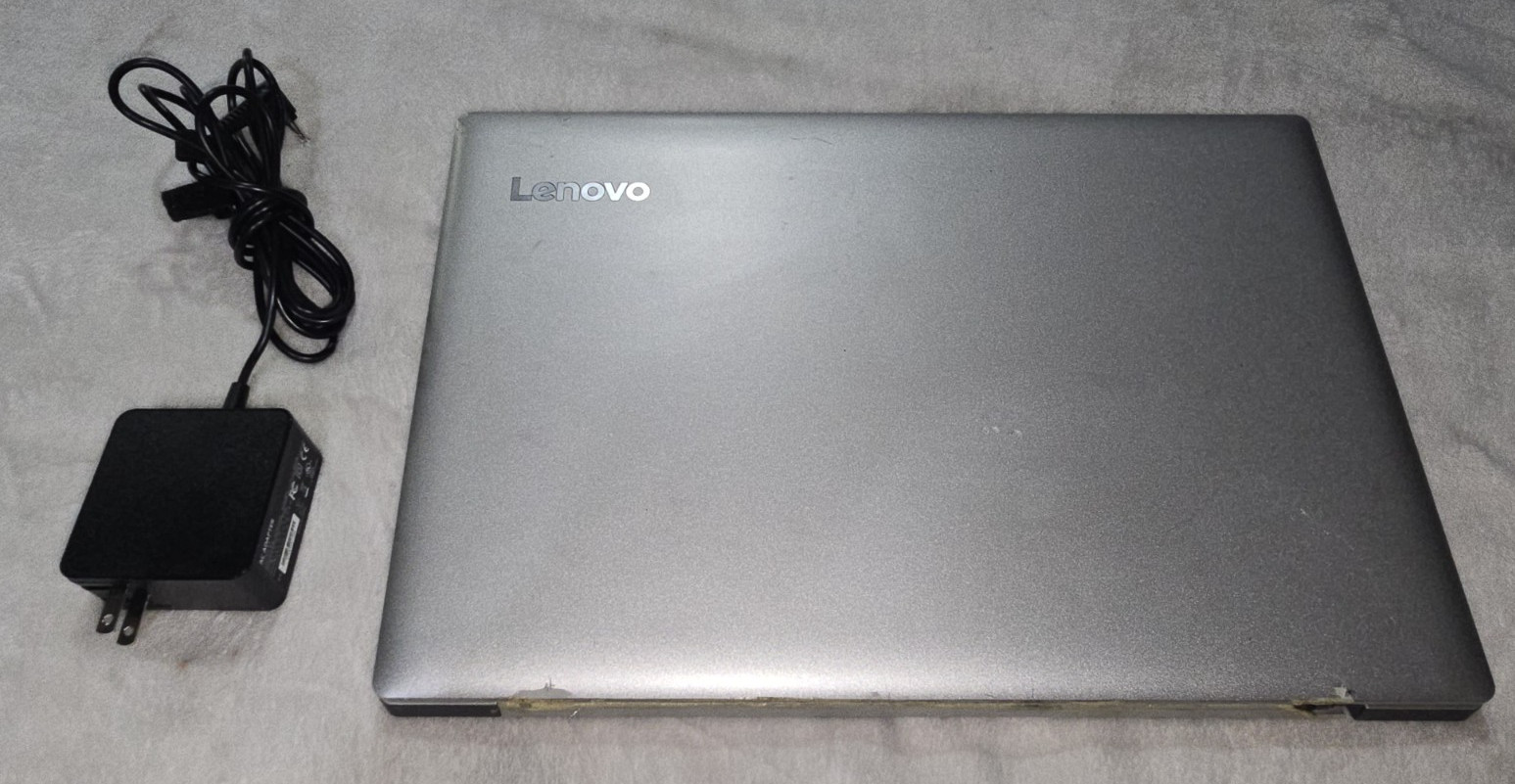 Lenova Idea Pad 320-15 /IAP Laptop Computer SILVER w/ Power Adapter Works READ