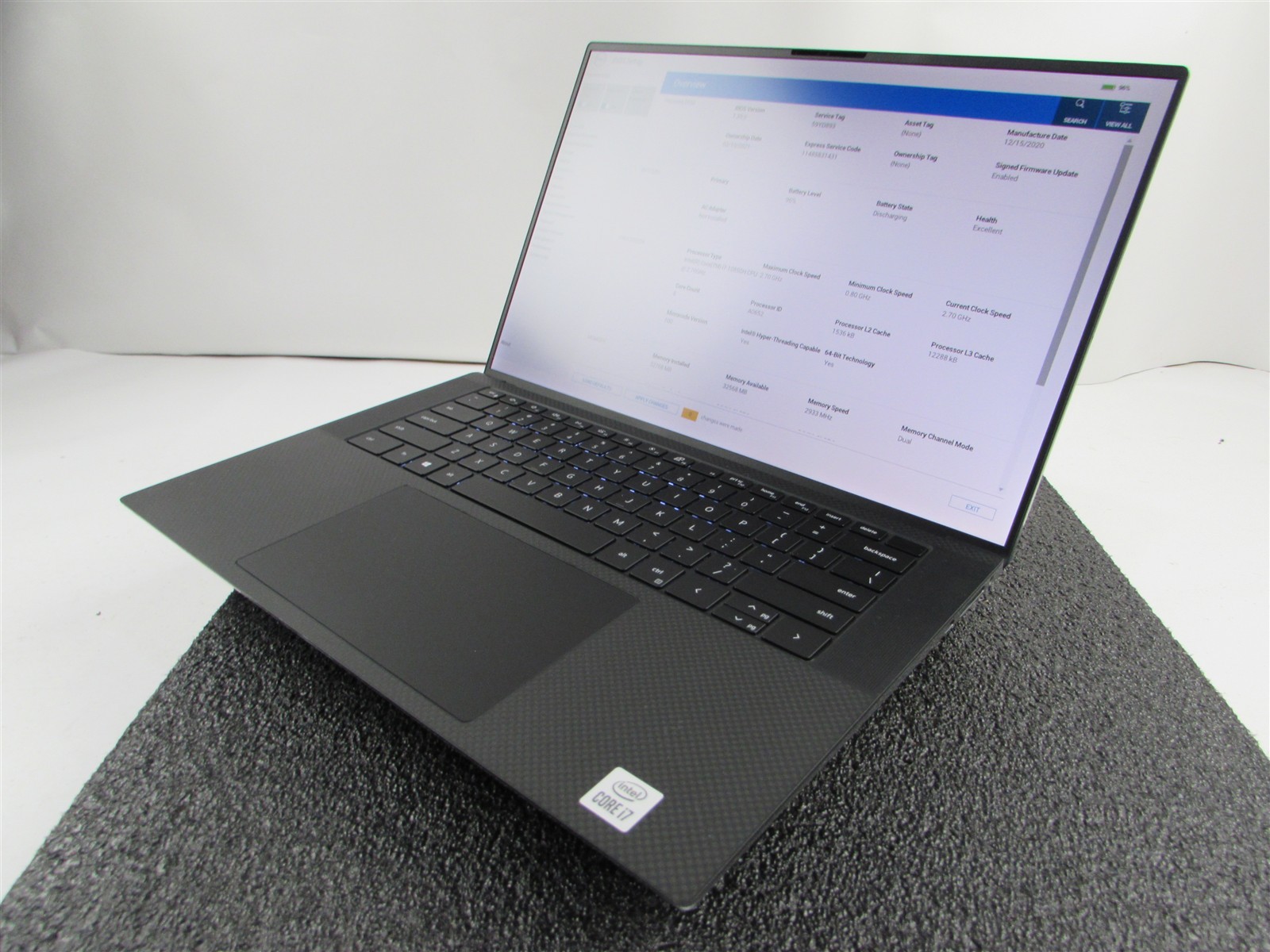 DELL PRECISION 5550 1920X1200 FHD CORE I7-10850H 512GB SSD 32GB RAM T1000 WIN 11