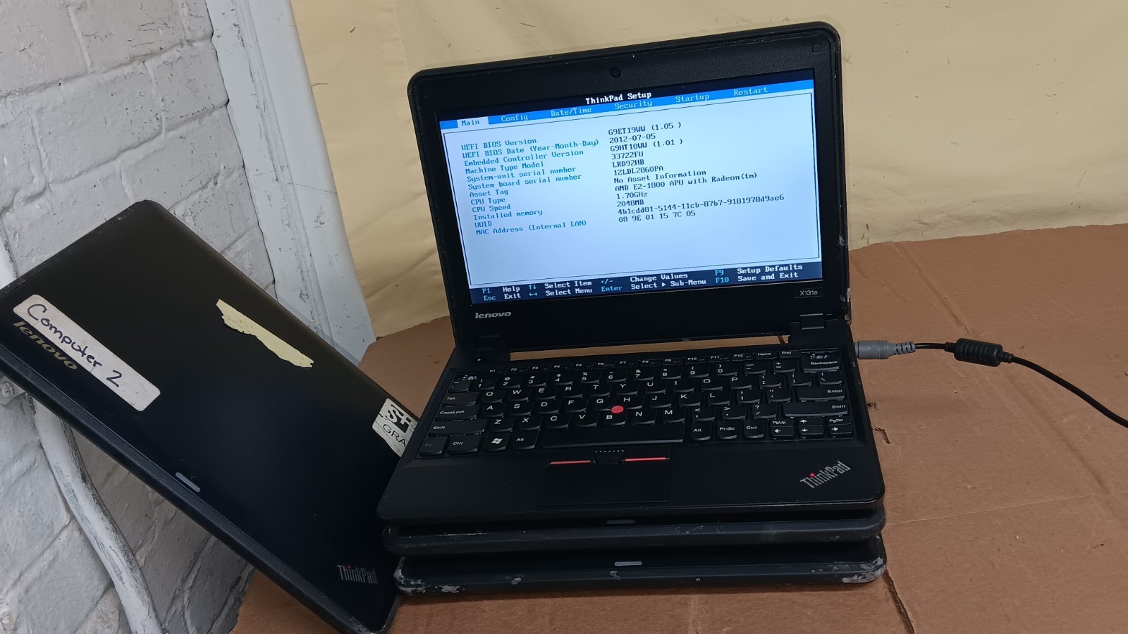 Lot of 4 Lenovo ThinkPad X131e 11.6″ Laptop AMD E2 1800 APU 11.6″ LCD Screen P/R