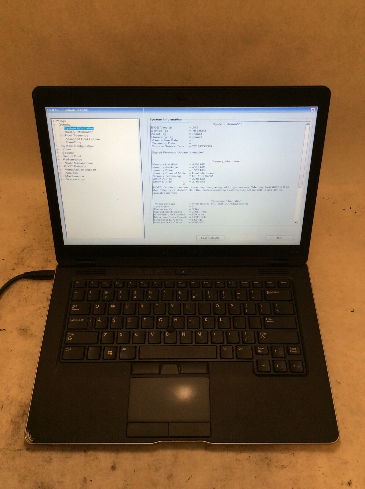 Dell Latitude 6430u Laptop 14″ Intel Core i7 LINES IN SCREEN -PP