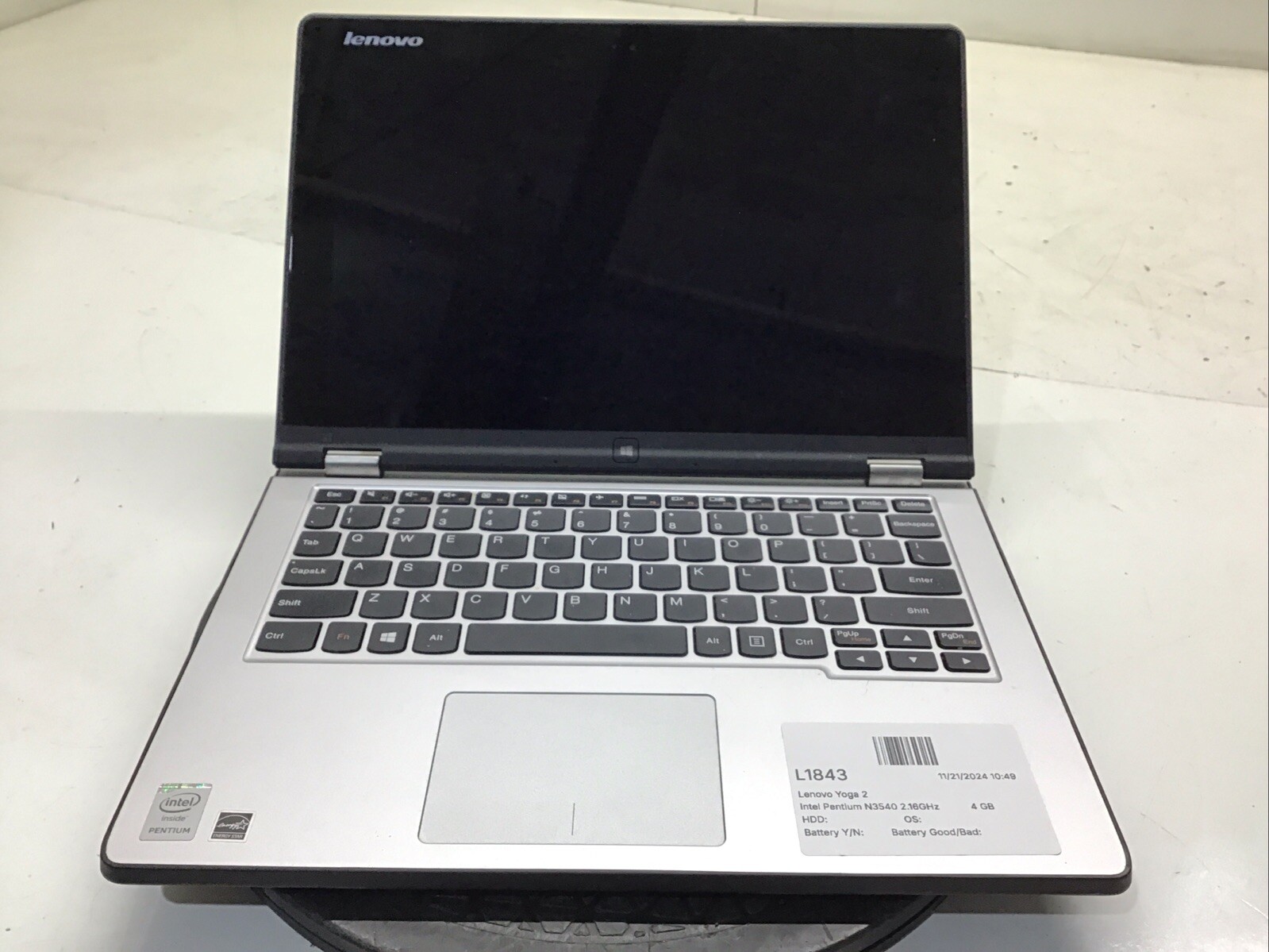 Lenovo Yoga 2 11 20332 Intel Pentium N3540 2.16GHz 4 GB NO HDD No Batt