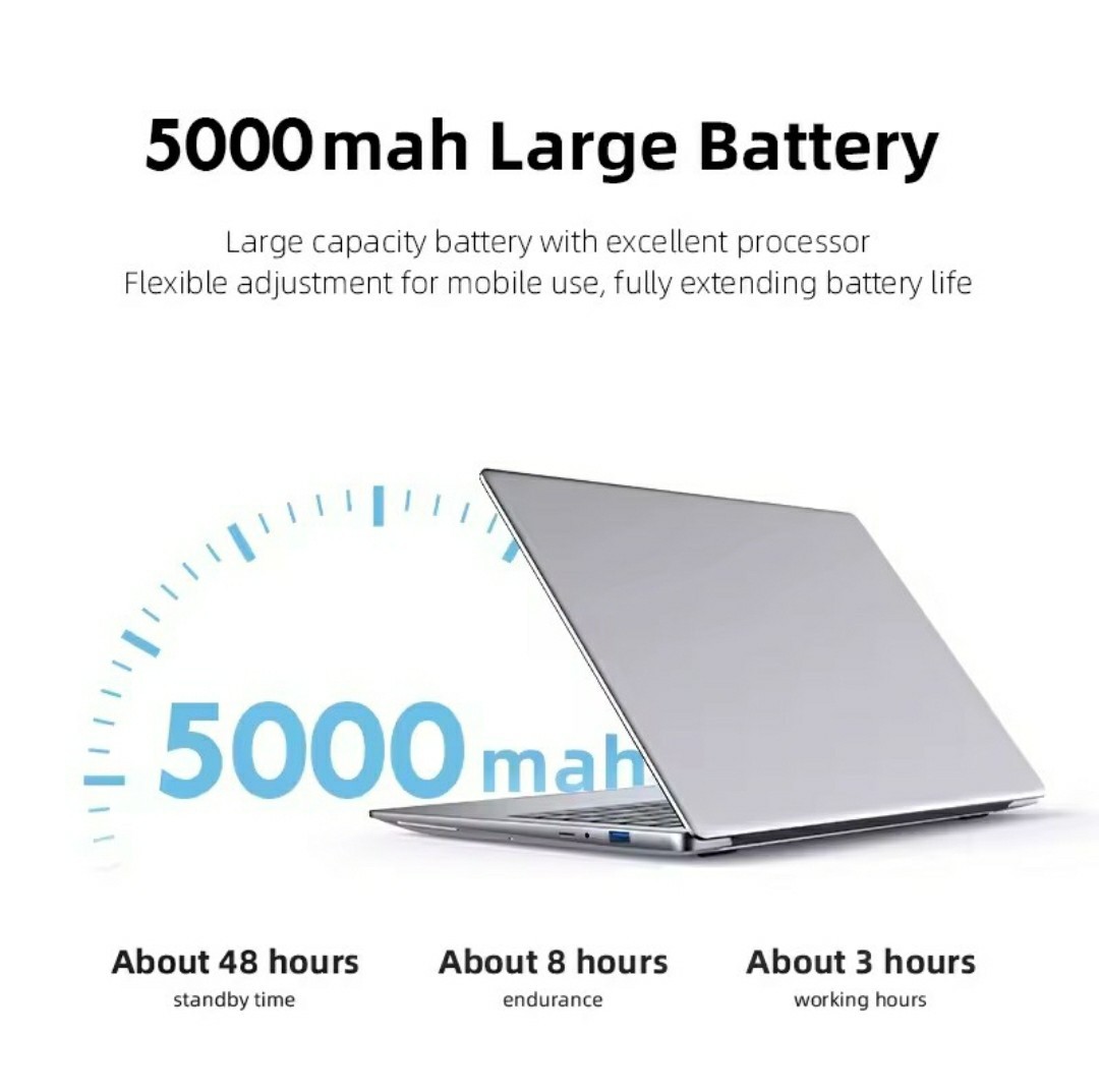 14.1″ Ultra Slim Windows 11 Pro Laptop Computer Intel Atom A3950 12GB Ram 256GB
