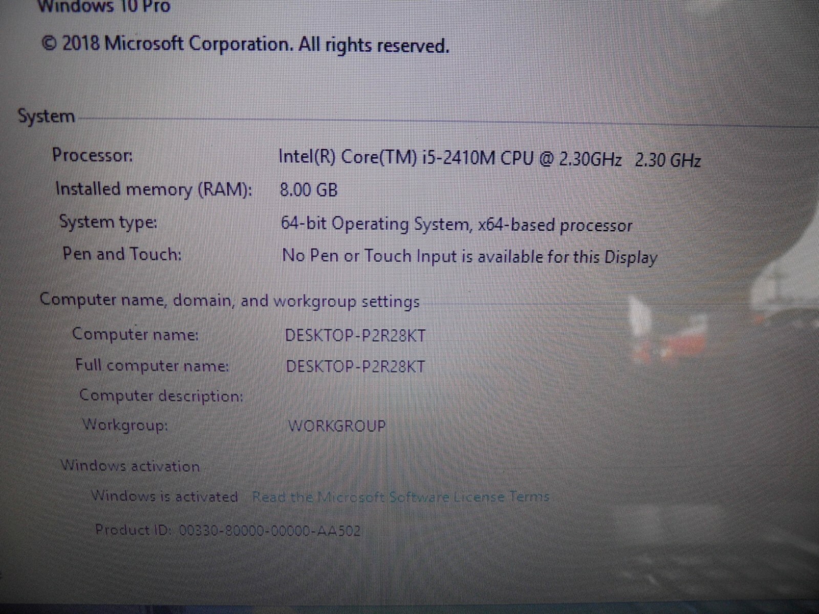 Nobilis N5028 Laptop 4 Parts Booted Windows Hard Drive Wiped *READ*
