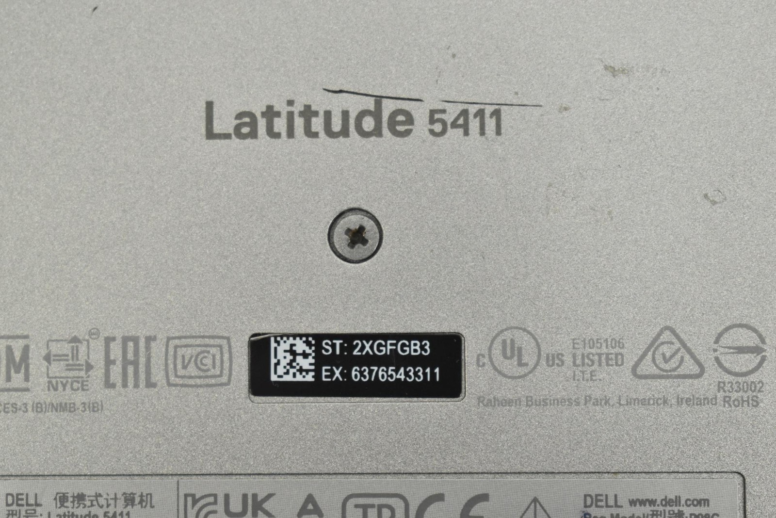 Dell Latitude 5411 Laptop i7-10850H 2.7GHz 16GB 256GB SSD 14″ No OS *See Details