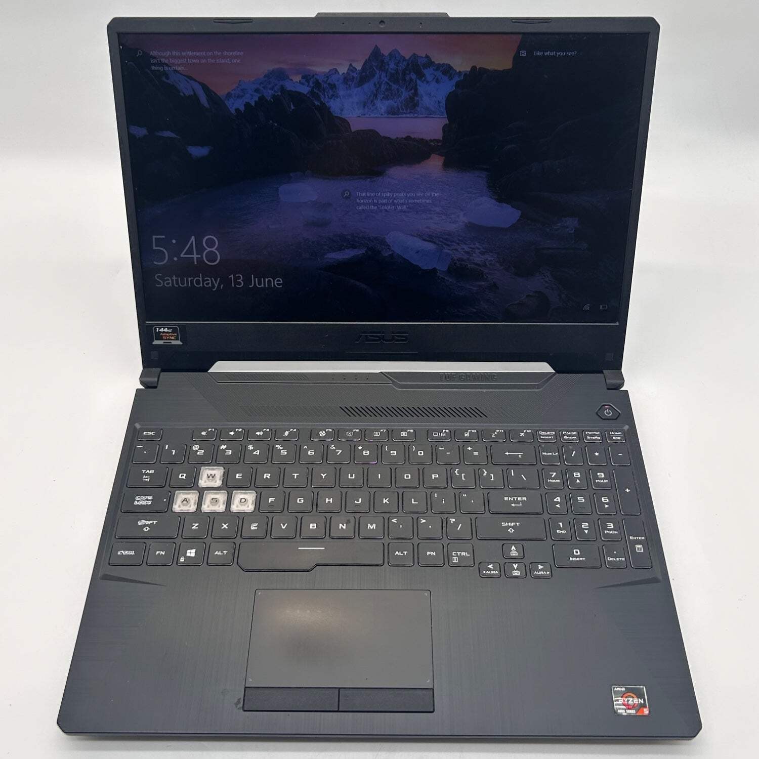 Broken Asus TUF Gaming FX506I 15.6″ Ryzen 5 4600H 8GB 500GB SSD Parts Only Read