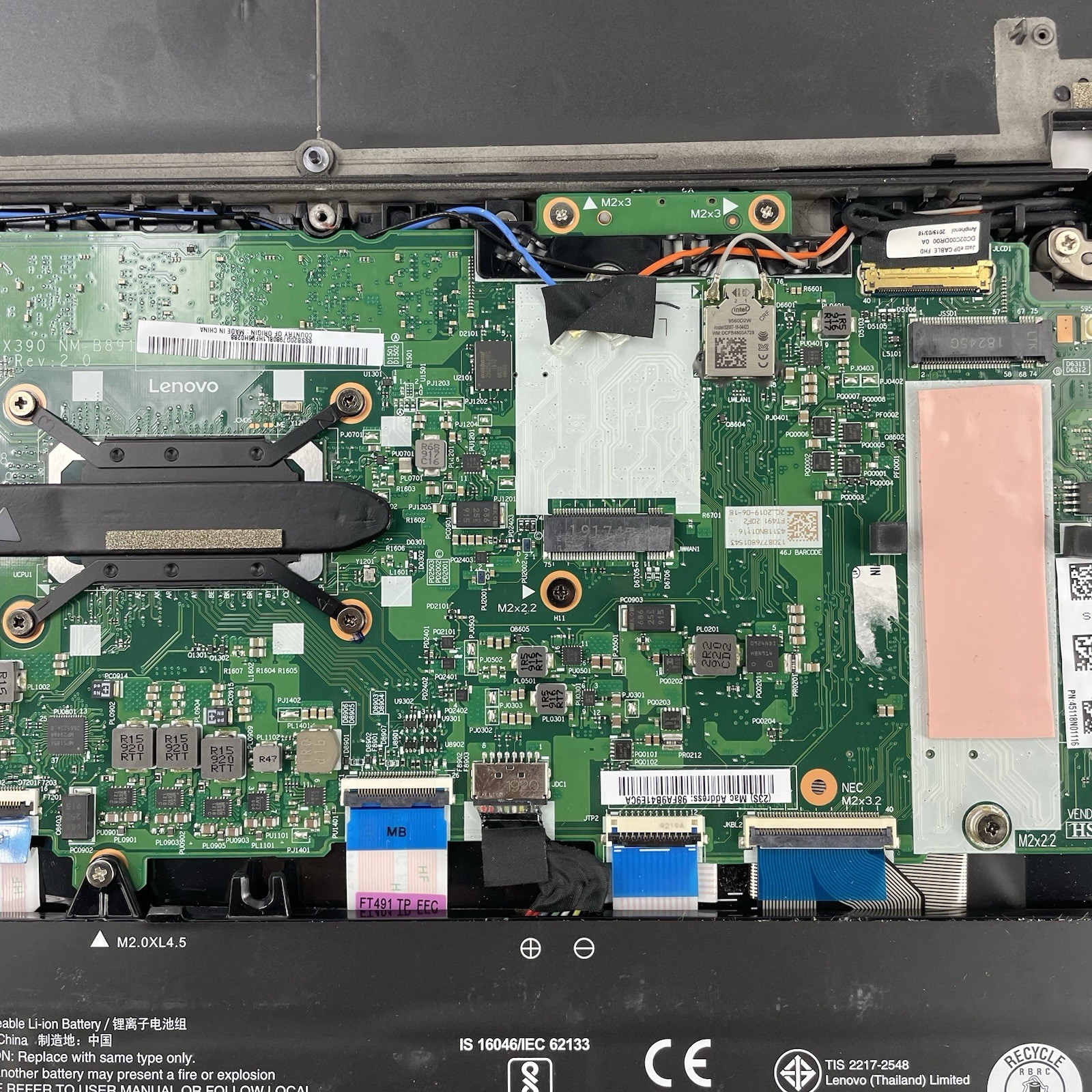 Lenovo ThinkPad T490s 14″ i5-8365U 1.60 GHz 8 GB RAM No SSD/OS/AC