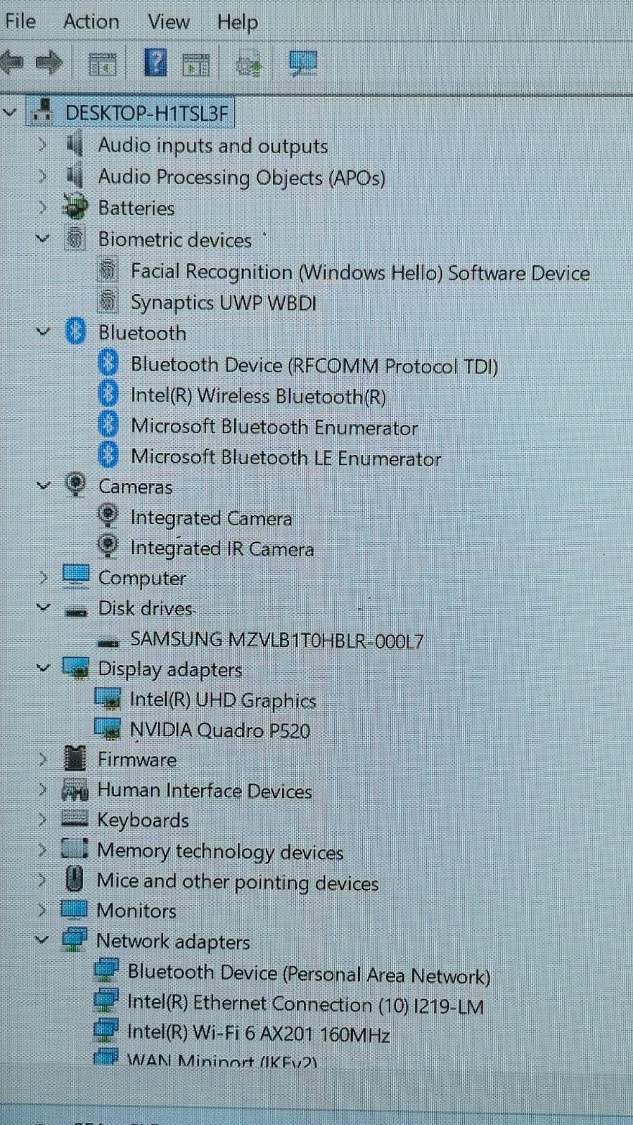 Lenovo ThinkPad P14S Gen 1- Intel i7-10610U, 48GB RAM, 1TB SSD NVIDIA P520 Touch