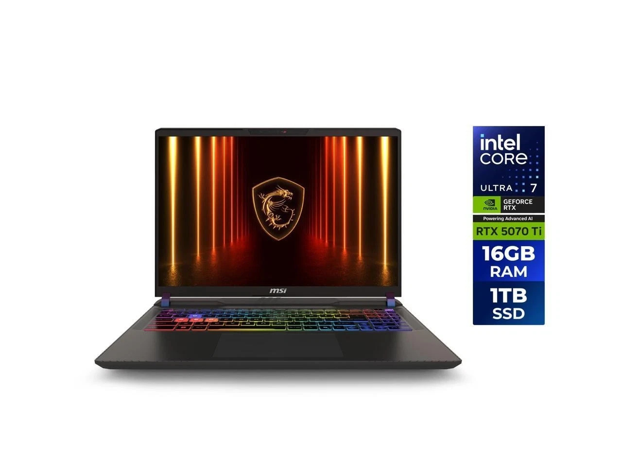 MSI – Vector 16 HX AI A2XWHG-275US 16″ 144Hz FHD+ WUXGA Gaming Laptop – Intel Ul