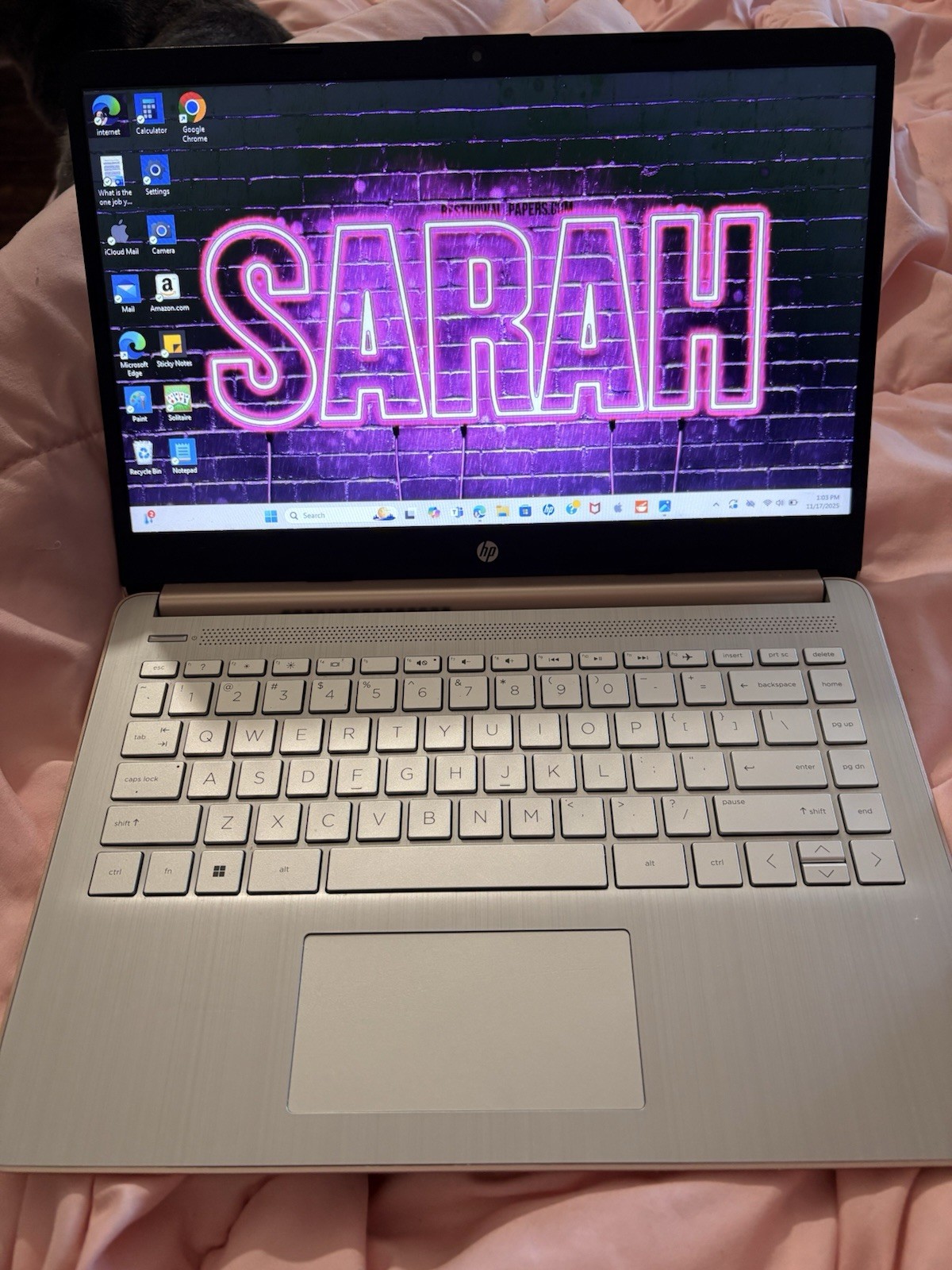 HP – 14″ Laptop – Intel Celeron – 4GB Memory – 64GB eMMC – Rose Gold