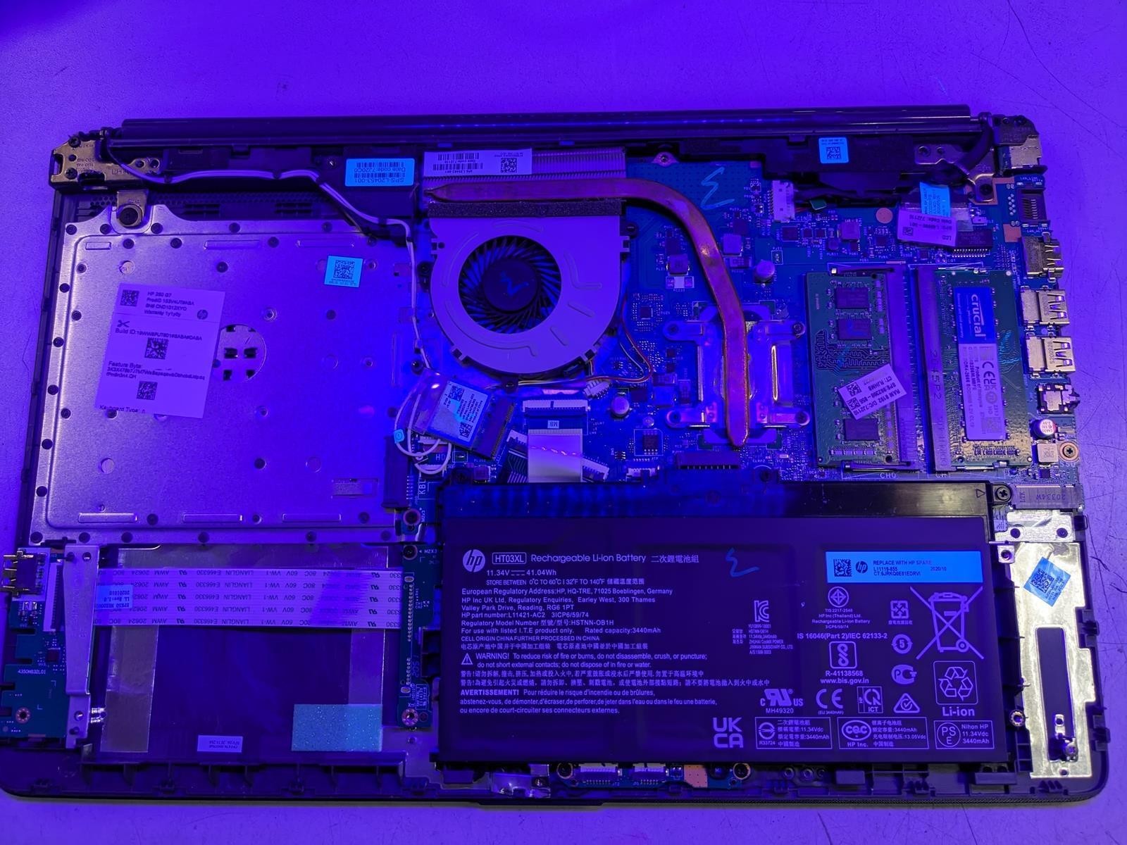HP 250 G7 i5-1035G1 @ 1.00GHz, 16GB RAM, NO HDD/OS