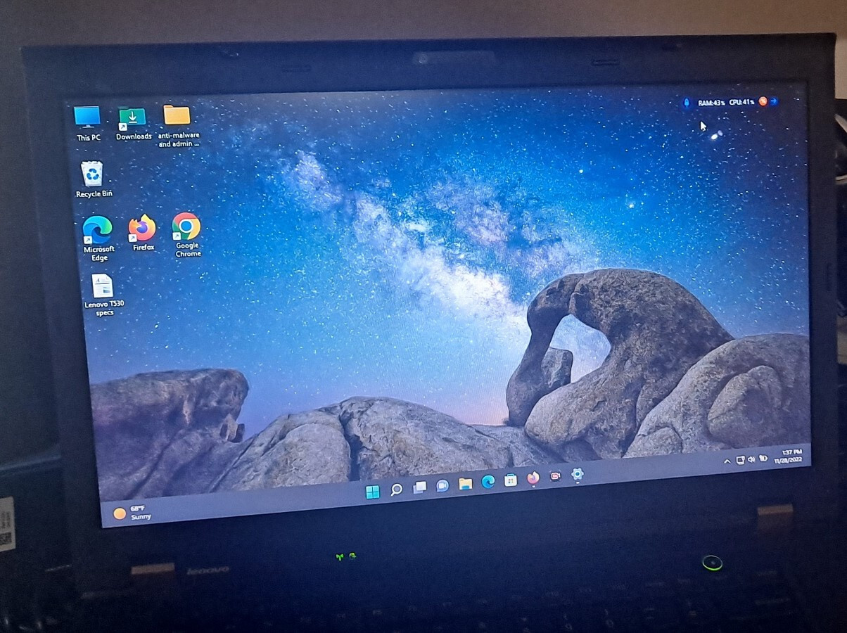 Lenovo Thinkpad T530 15.6” laptop i5-3230M @2.6 gHz 500gb HDD, 12gb of memory