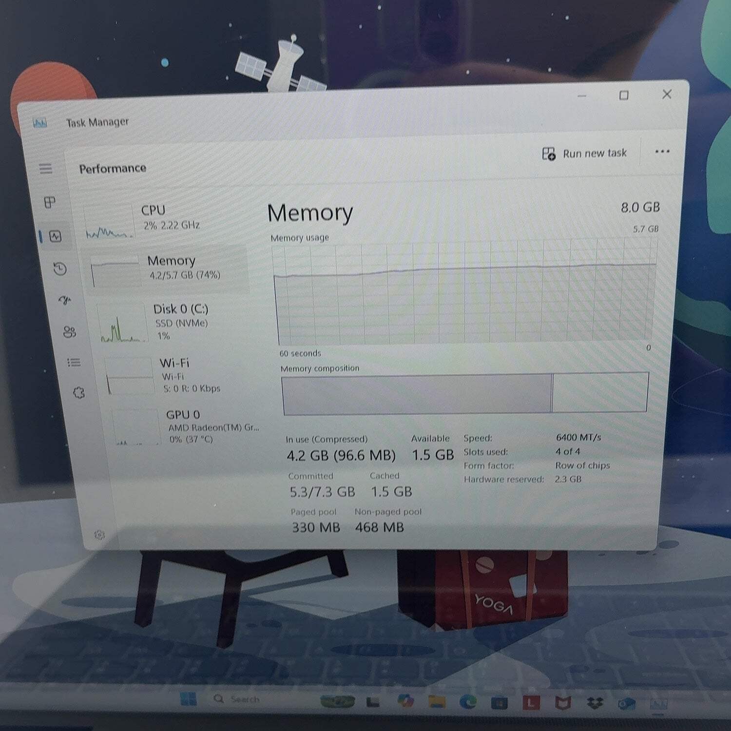 Lenovo Yoga 7 2-in-1 16ARP8 16″ Ryzen 5 7535U 2.9GHz 8GB RAM 512GB SSD Broken