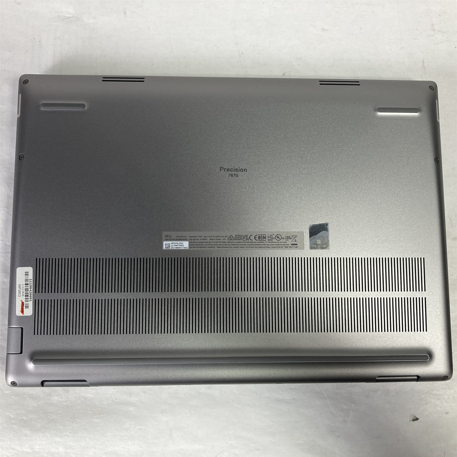 Dell Precision 7670 16″ Laptop Core i7-12850HX 2.1GHz 64GB 1TB NVMe SSD – Win 11