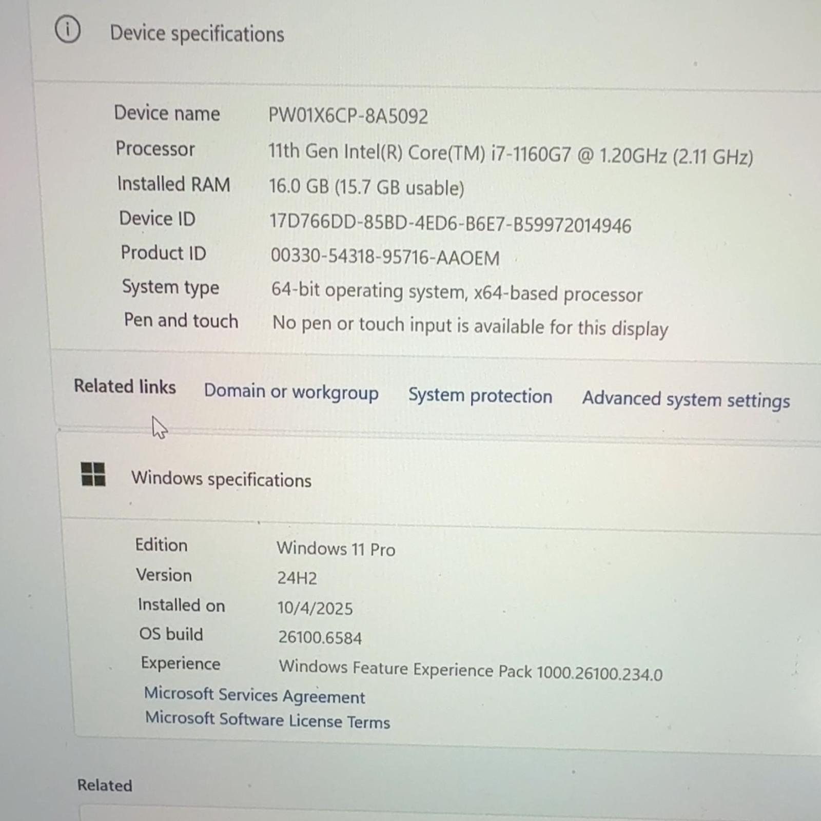 Lenovo ThinkPad X1 Carbon Gen 9 i7-1160G7 16GB RAM 256GB SSD Win 11 Pro