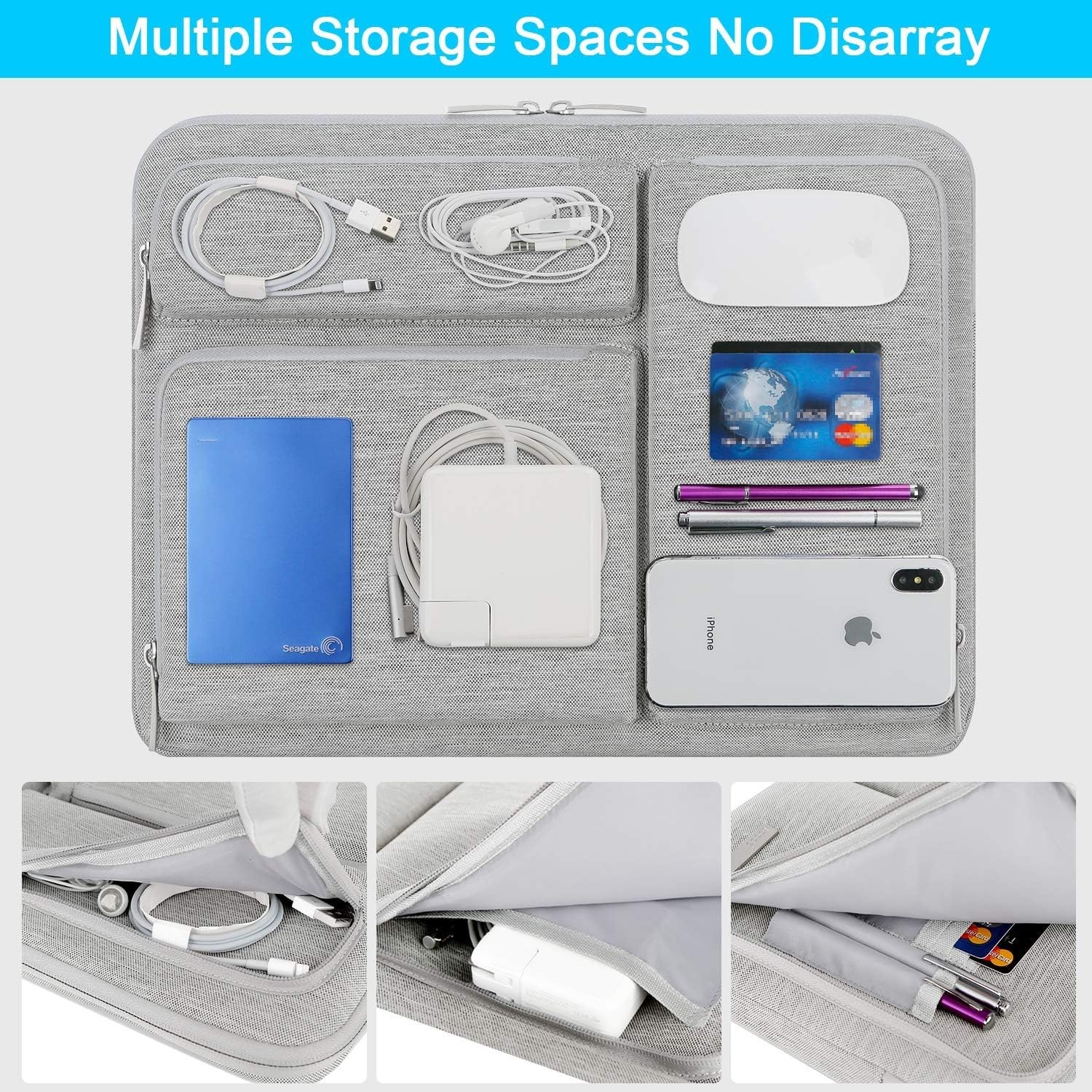 360° Protective Laptop Sleeve Case for 15 inch MacBook Air M5/A3448 (2026)