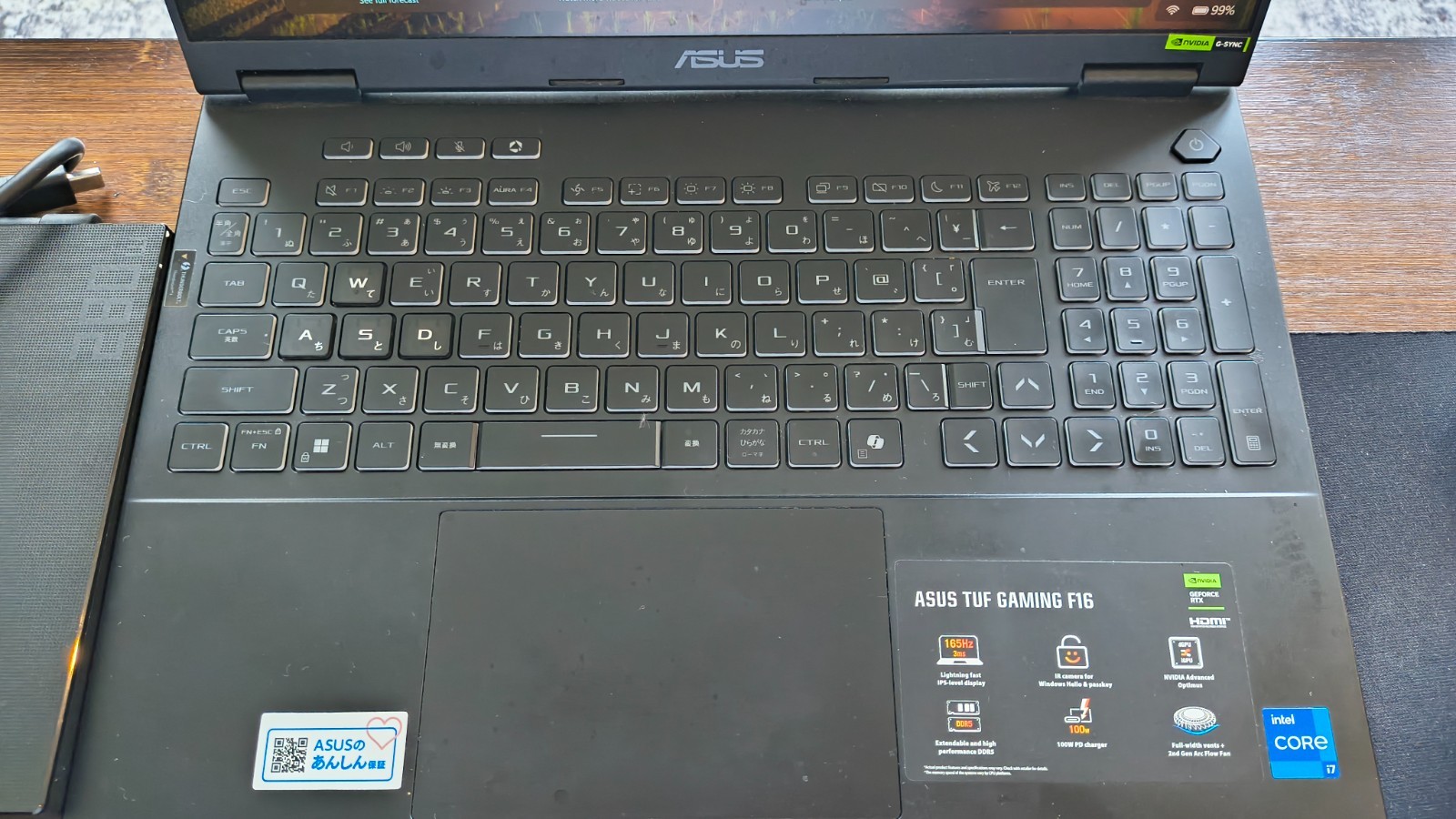 ASUS-TUF Gaming F16 16″ FHD+ 165Hz Gaming Laptop – Intel i7-14650HX Japan Model