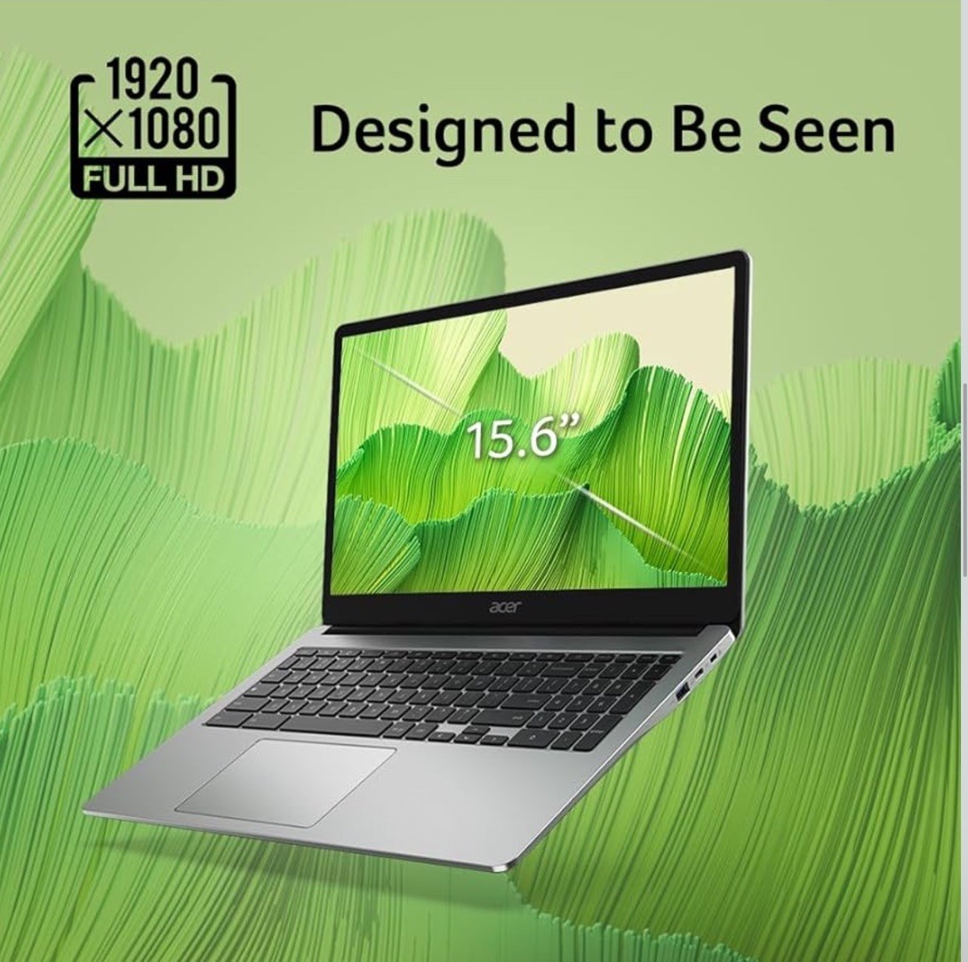Acer Chromebook 315 15.6″ FHD IPS Intel N4500 4GB 64GB Chrome OS Silver