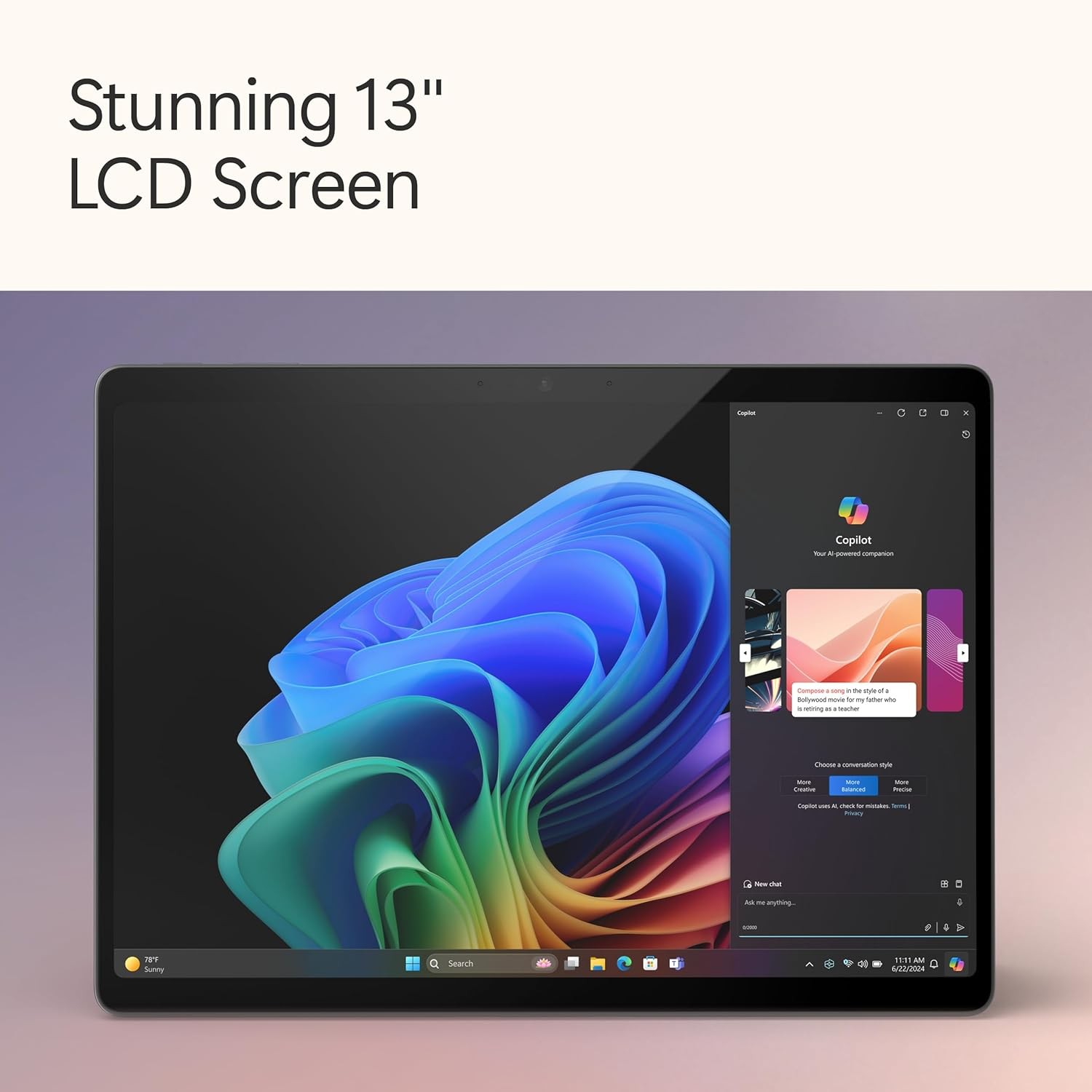 Microsoft Surface Pro (2024) 13″ Touch, Snapdragon X Plus 16GB 512GB Black
