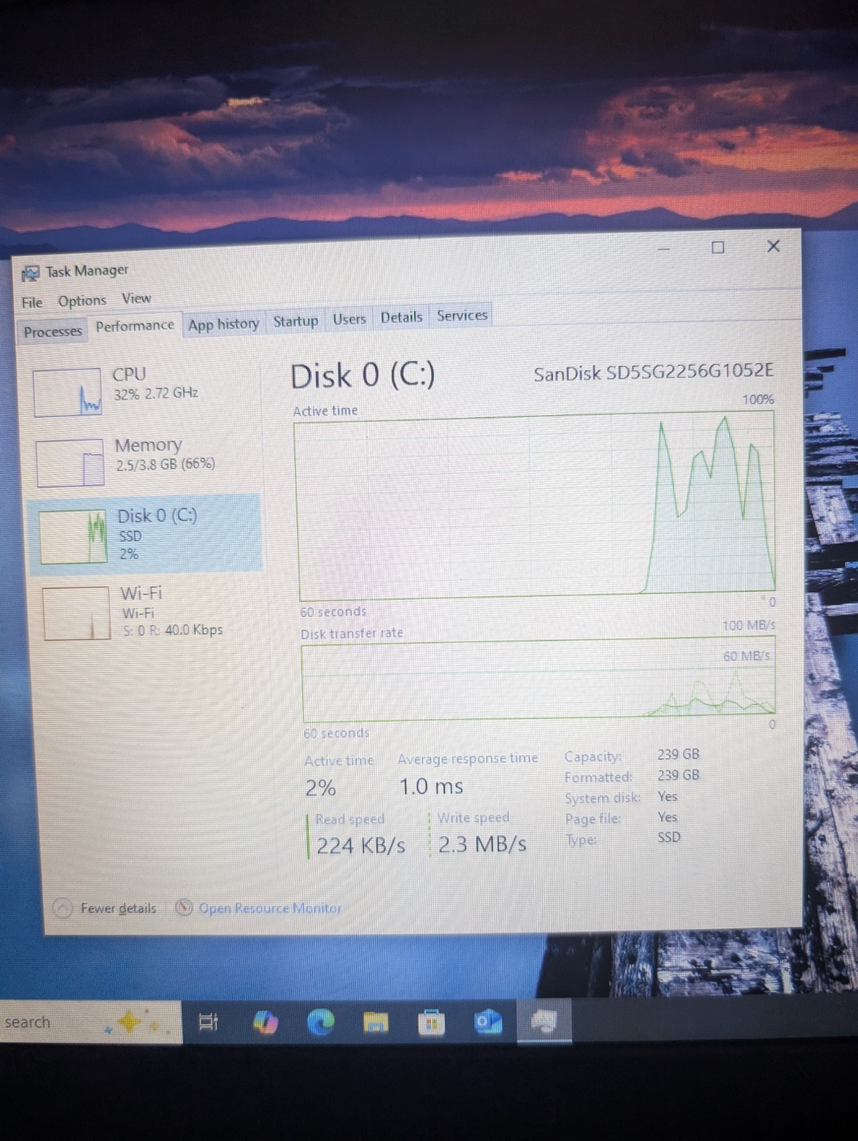 Lenovo ThinkPad X1 Carbon i5-3427 4GB 256GB SSD, BKLT KB Win 10Pro AC Adapter