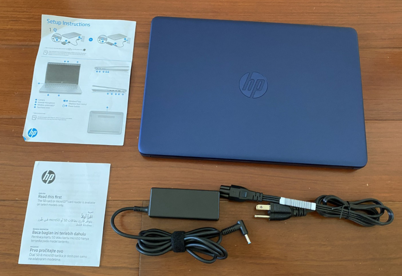HP Laptop 14-cf2111wm 14″ HD Celeron N4120 4GB 64GB eMMC Win11 S Blue