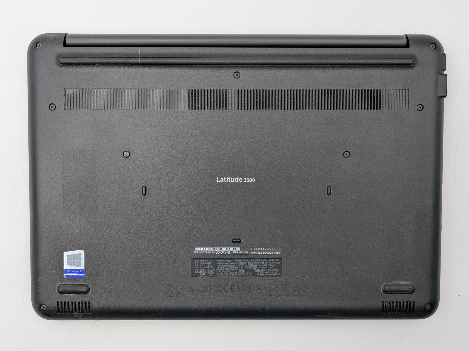 Dell Latitude 13 3380 13″ HD I3-6006U Motherboard Palmrest *READ*