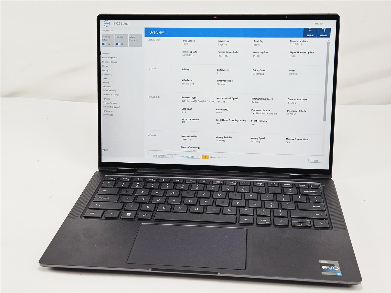 Dell Latitude 9430 2-in-1 Intel Core i7-1265U 16GB 256GB SSD 14″ Touch