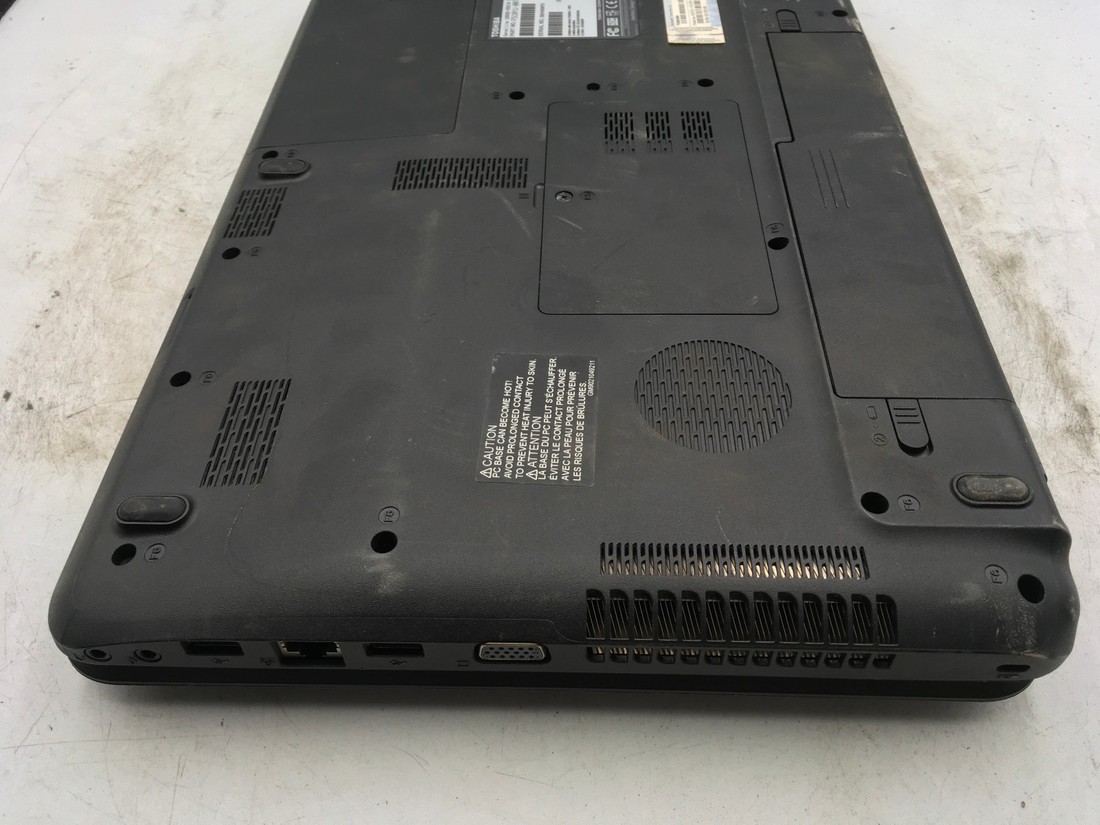 TOSHIBA SATELLITE C655-S5201 – BOOTS TO BIOS – AMD E 350 – 3GB RAM -READ-BB